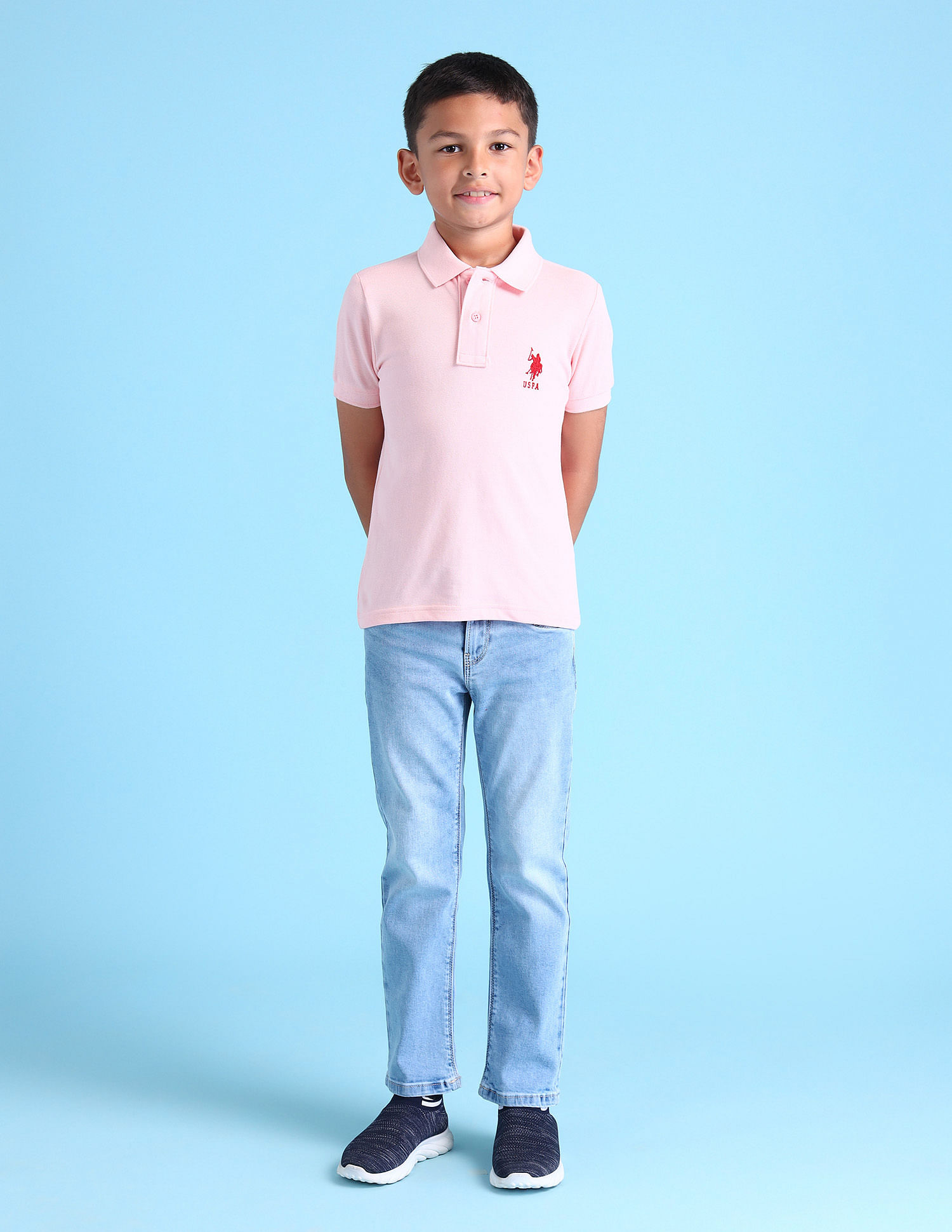 U.S. Polo Assn. Kids Boys Solid Polo Shirt