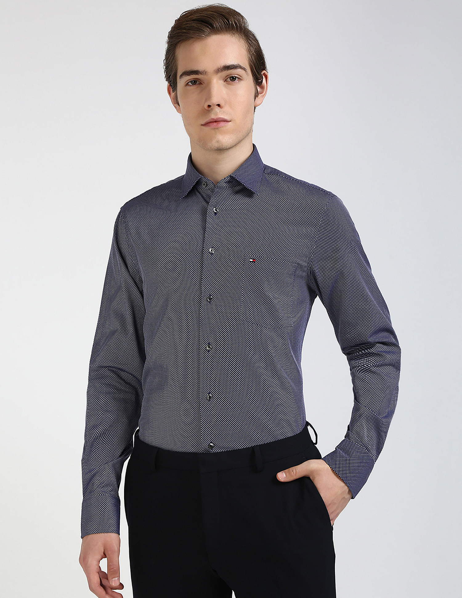 Tommy Hilfiger Dot Dobby Regular Fit Shirt