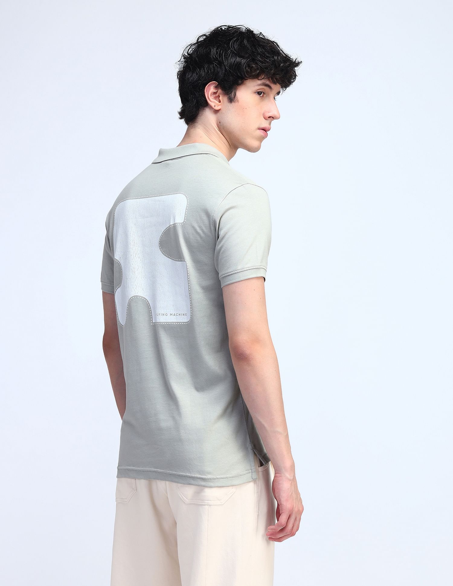 Flying Machine Cotton Relaxed Fit Polo Shirt