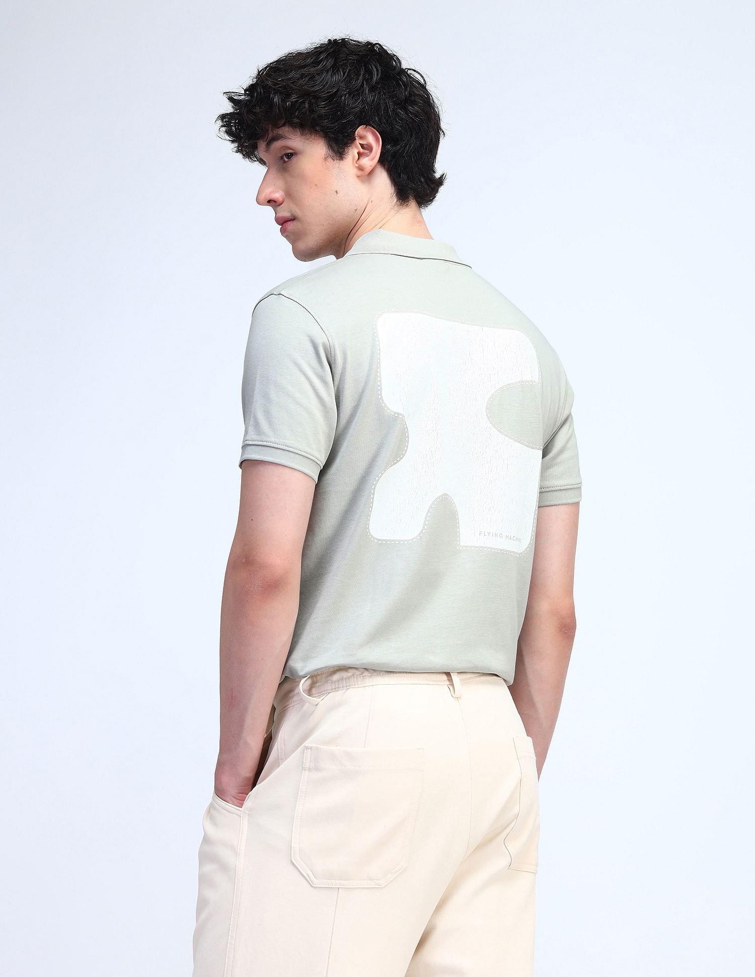 Flying Machine Cotton Relaxed Fit Polo Shirt