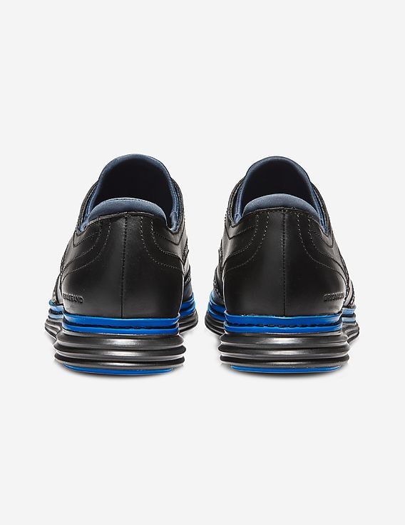 Cole Haan Men Black ØriginalGrand Short Wingtip Oxford Shoes