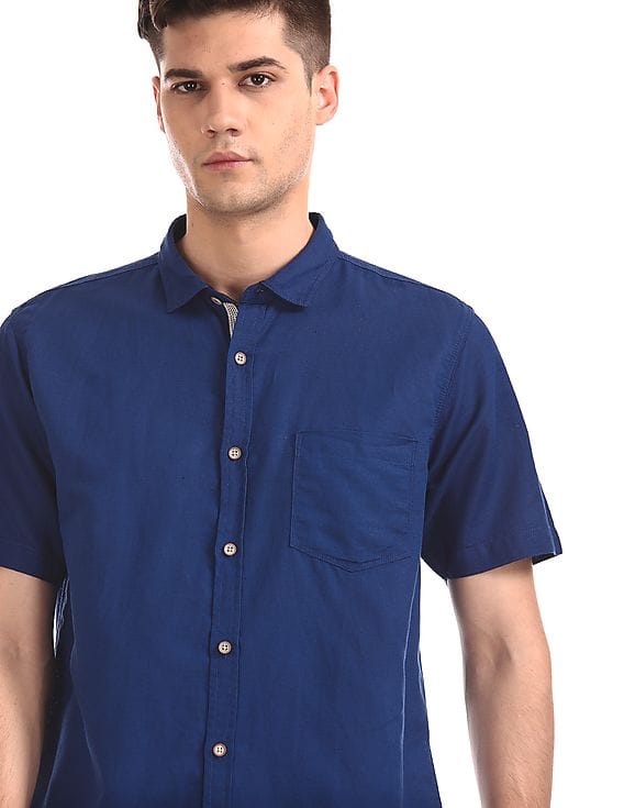 bare leisure linen cotton shirts