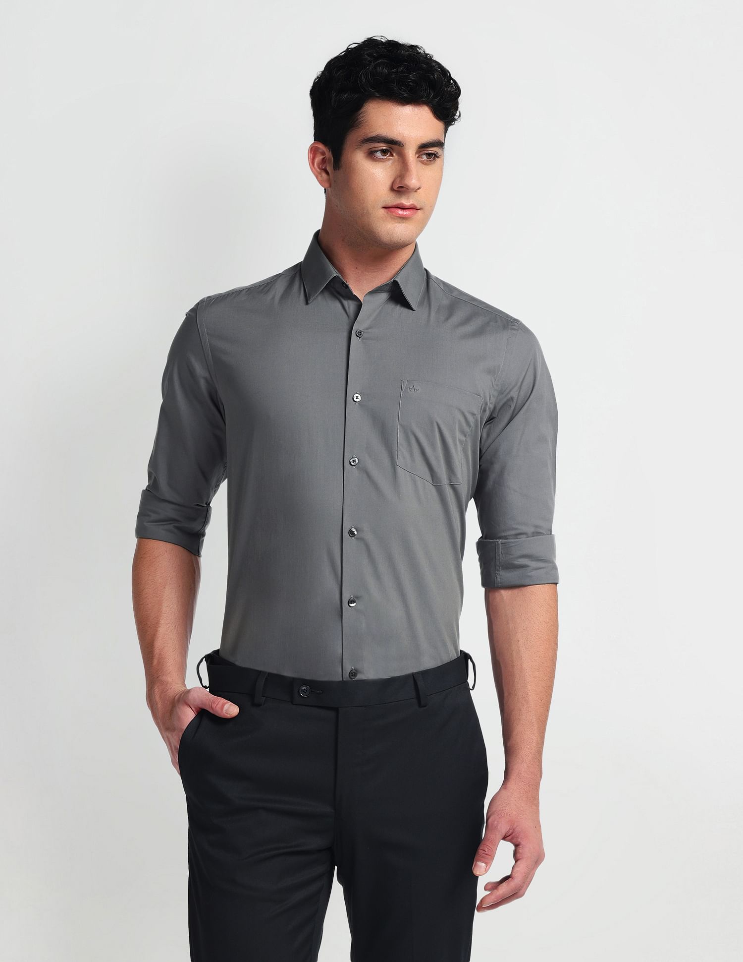 Arrow Manhattan Slim Cotton Shirt