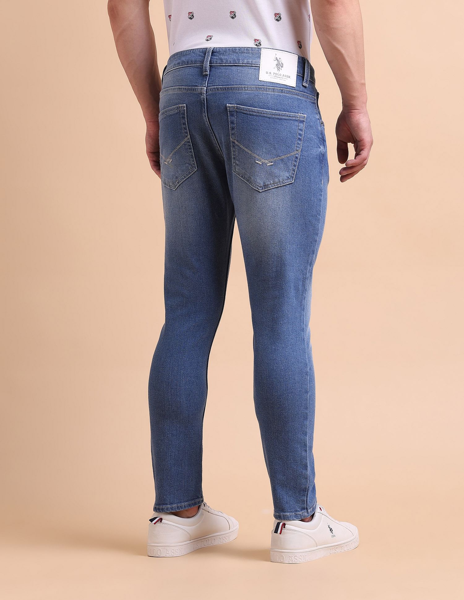 U.S. Polo Assn. Denim Co. Henry Cropped Fit Blue Jeans