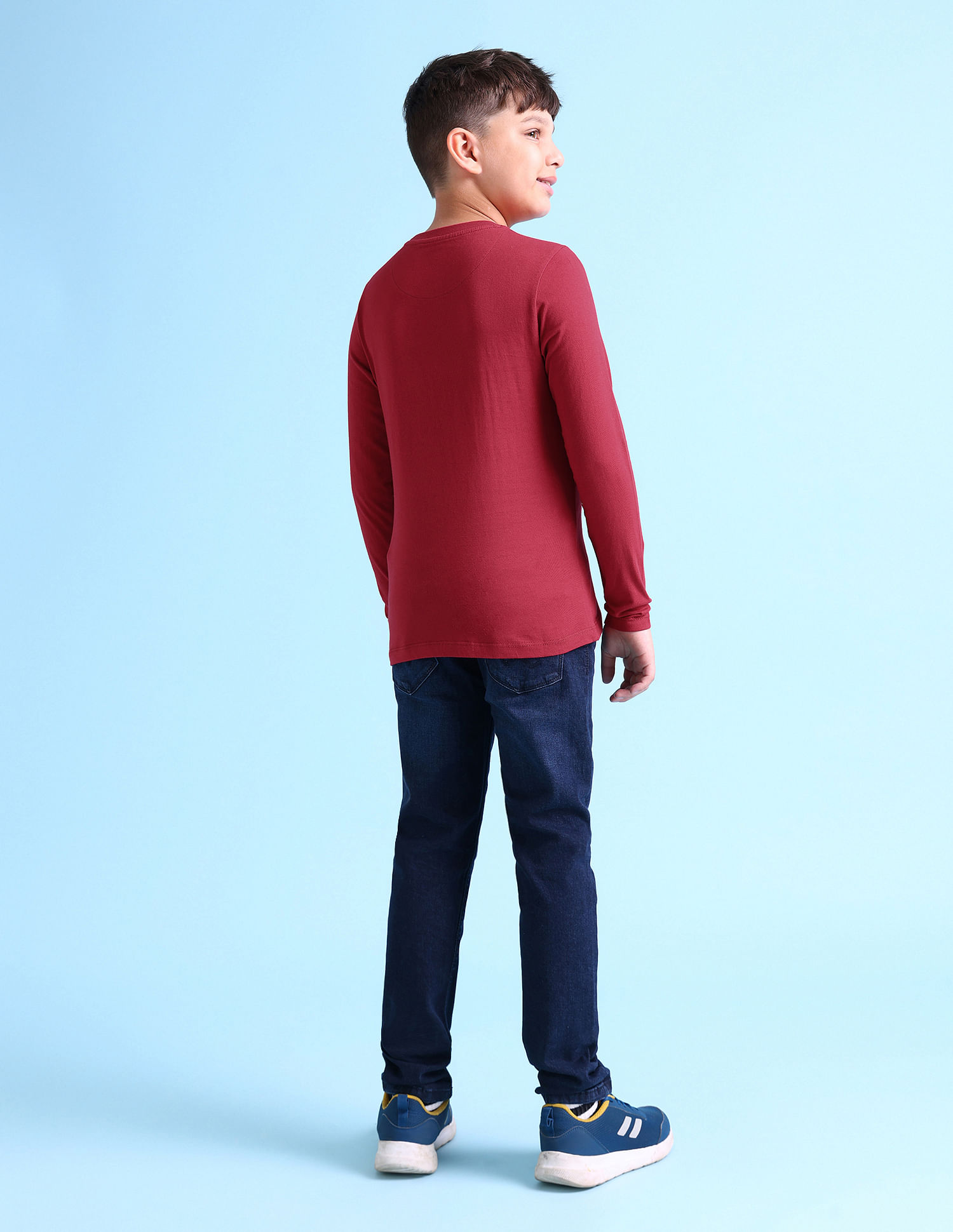 U.S. Polo Assn. Kids Boys Embroidered Logo Long Sleeve Cotton T-Shirt