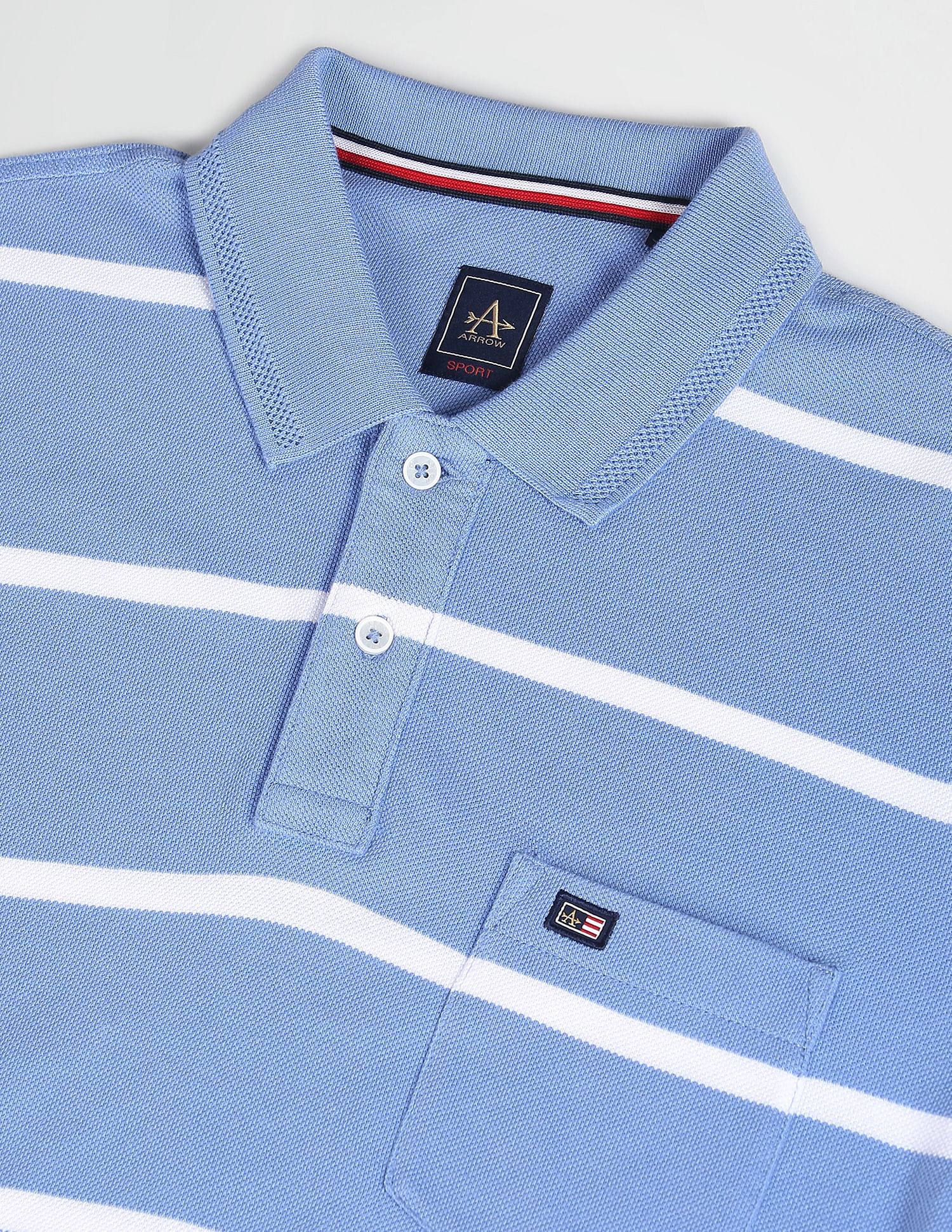 Arrow Sports Striped Perfect Polo Shirt