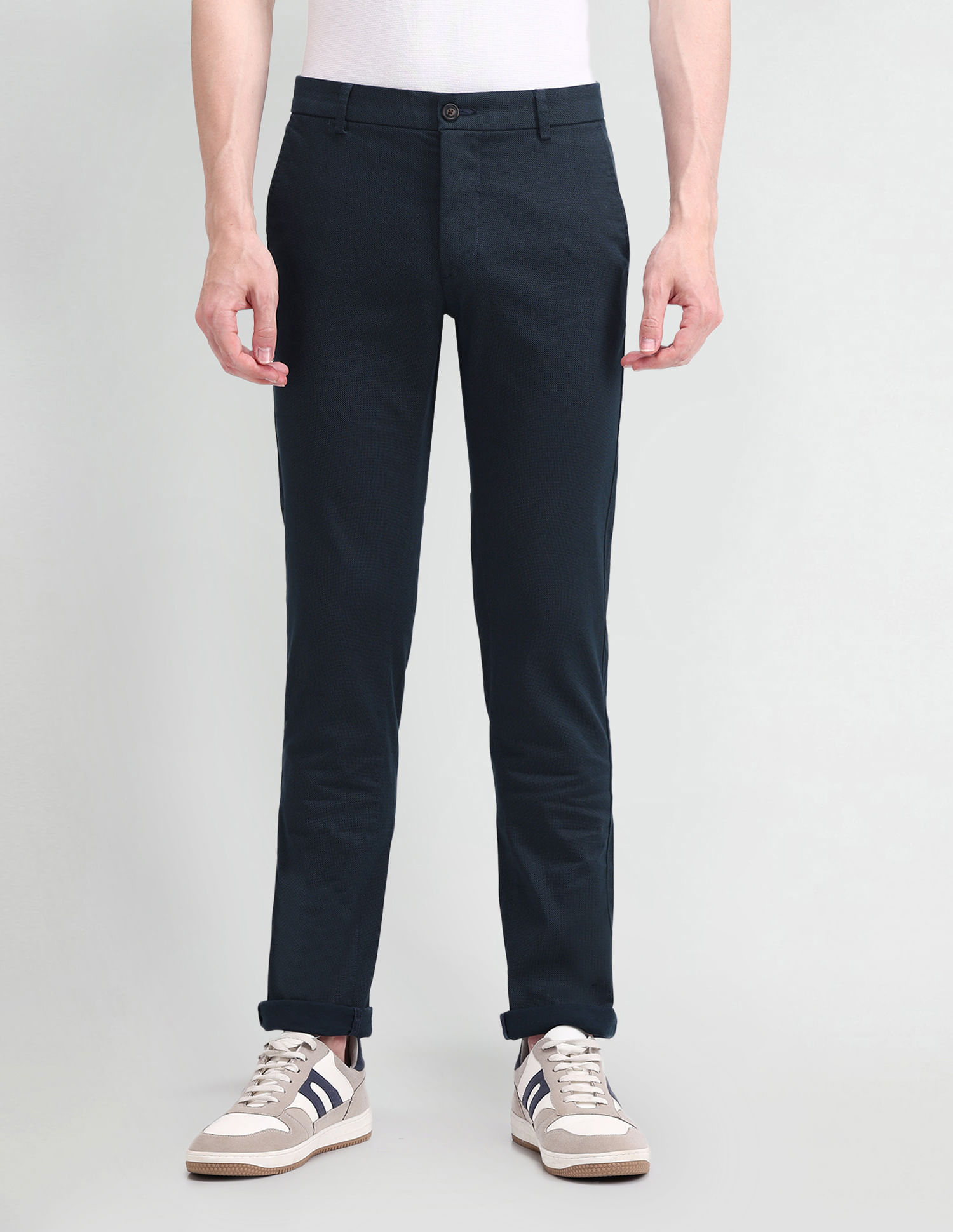 Arrow Sport Slim Fit Satin Trousers