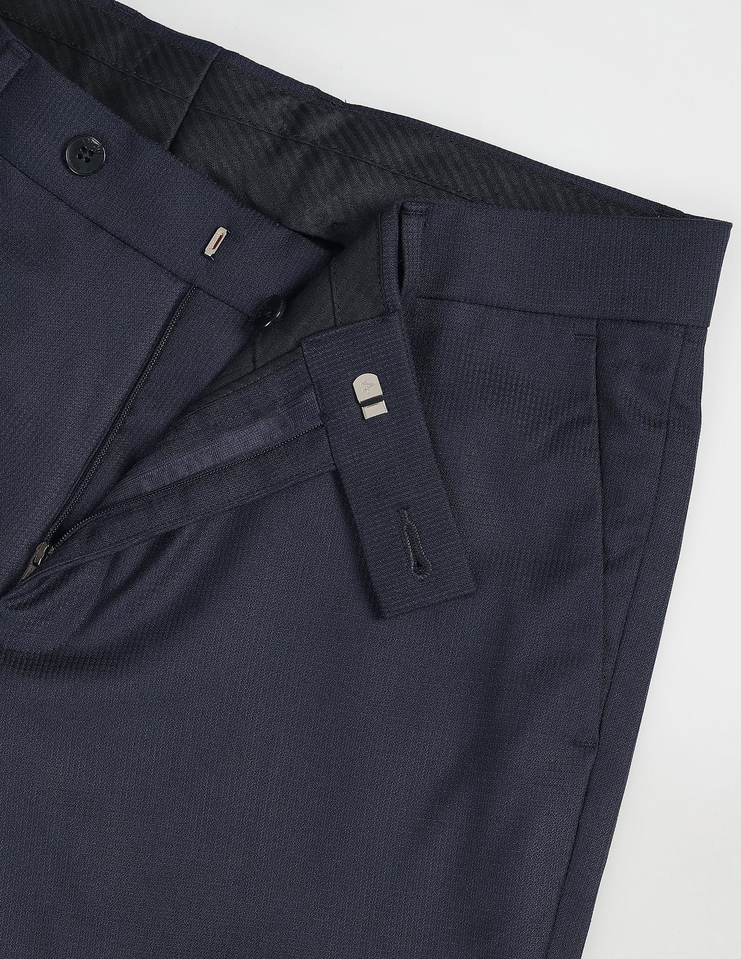 Arrow Jackson Super Slim Fit Dobby Formal Trousers