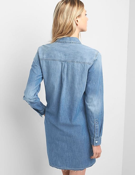 denim popover dress Acid Wash Denim Popover Dress – SNAP-Something New And Pretty
