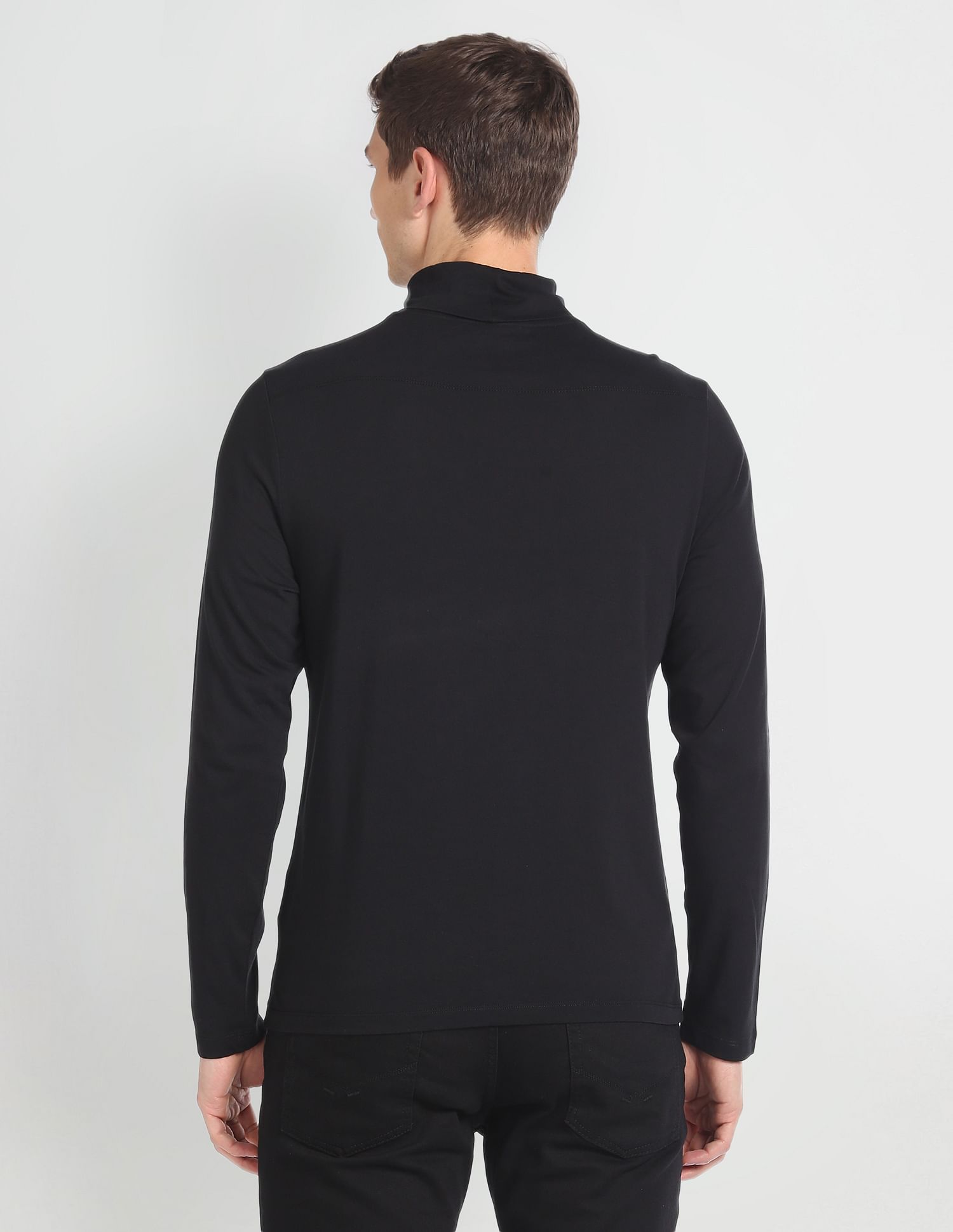 U.S. Polo Assn. Denim Co. Turtle Neck Long Sleeve T-Shirt