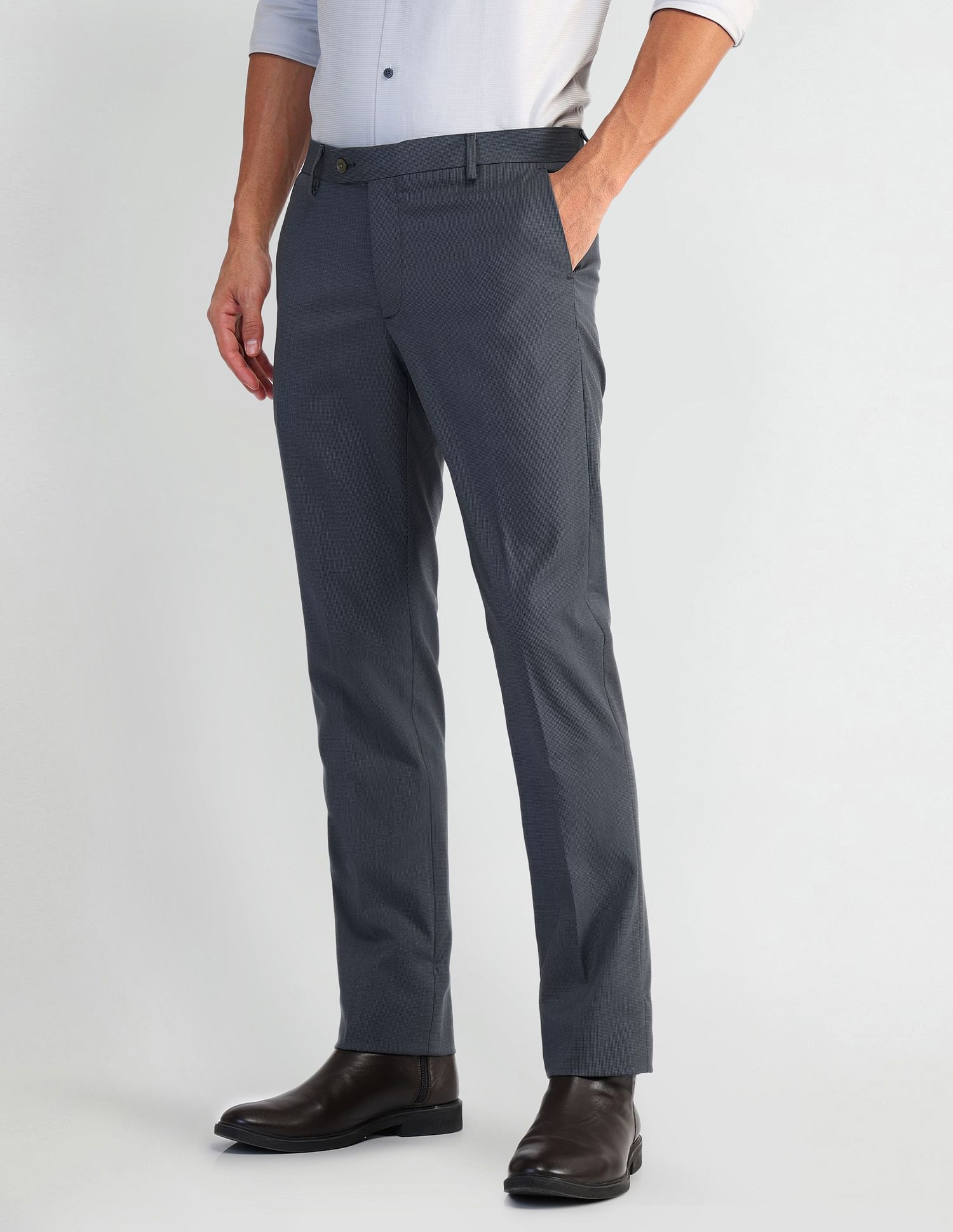 Arrow Tapered Fit Dobby Trousers