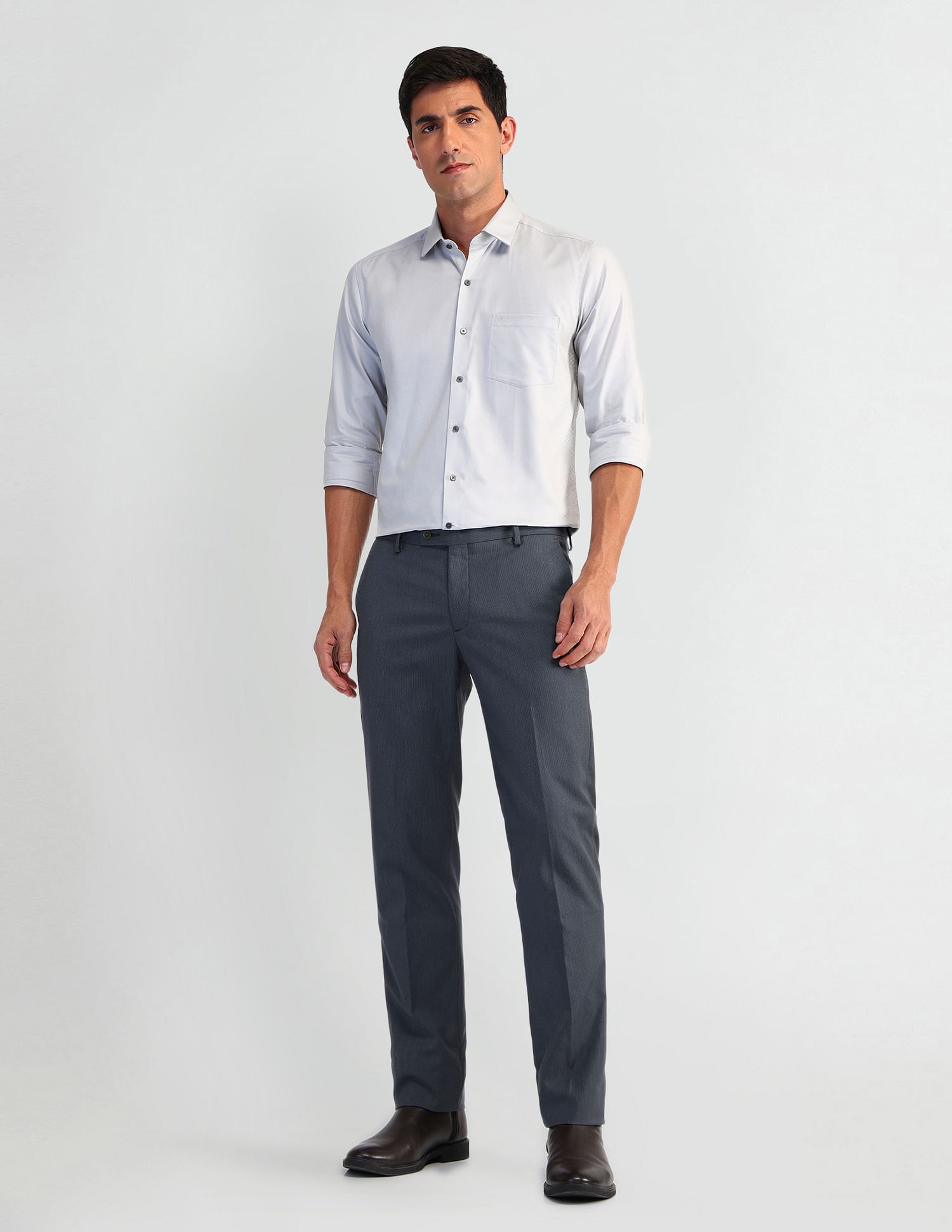 Arrow Tapered Fit Dobby Trousers