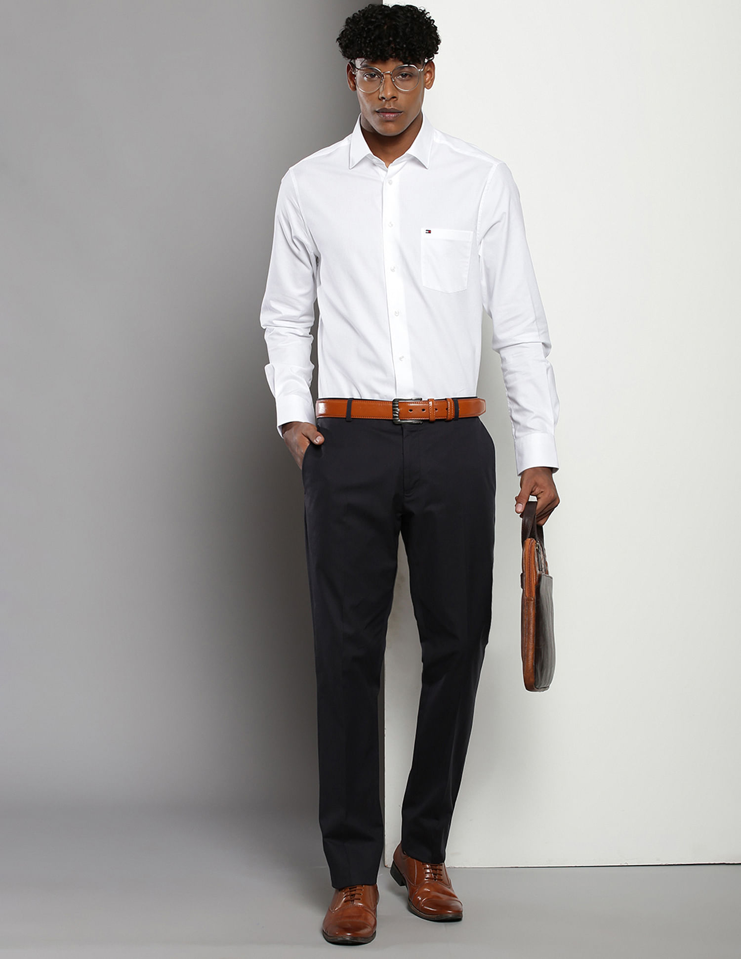 Tommy Hilfiger Mid Rise Regular Fit Trousers