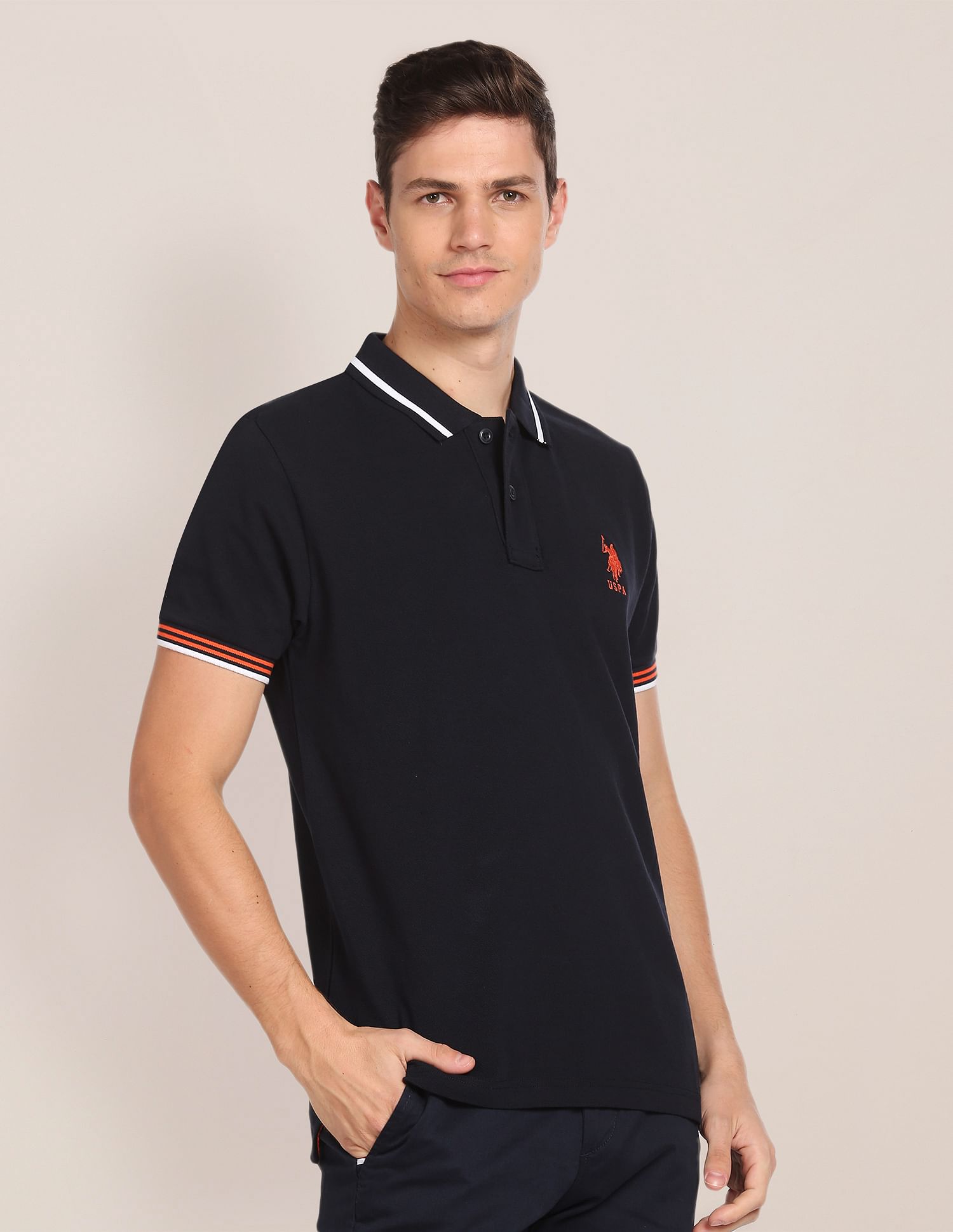 us polo black shirt