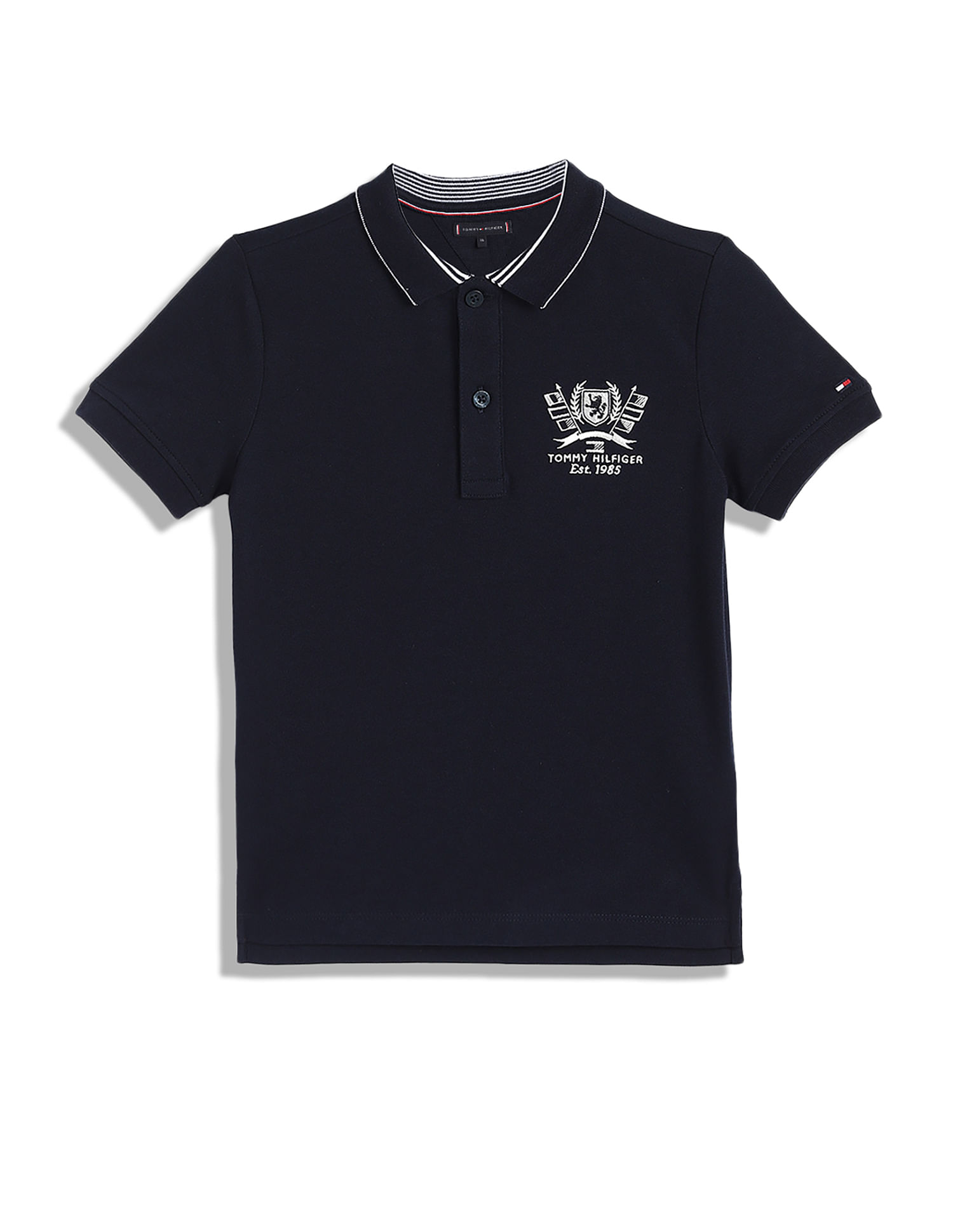 Tommy Hilfiger Kids Printed Regular Fit Polo T-Shirt
