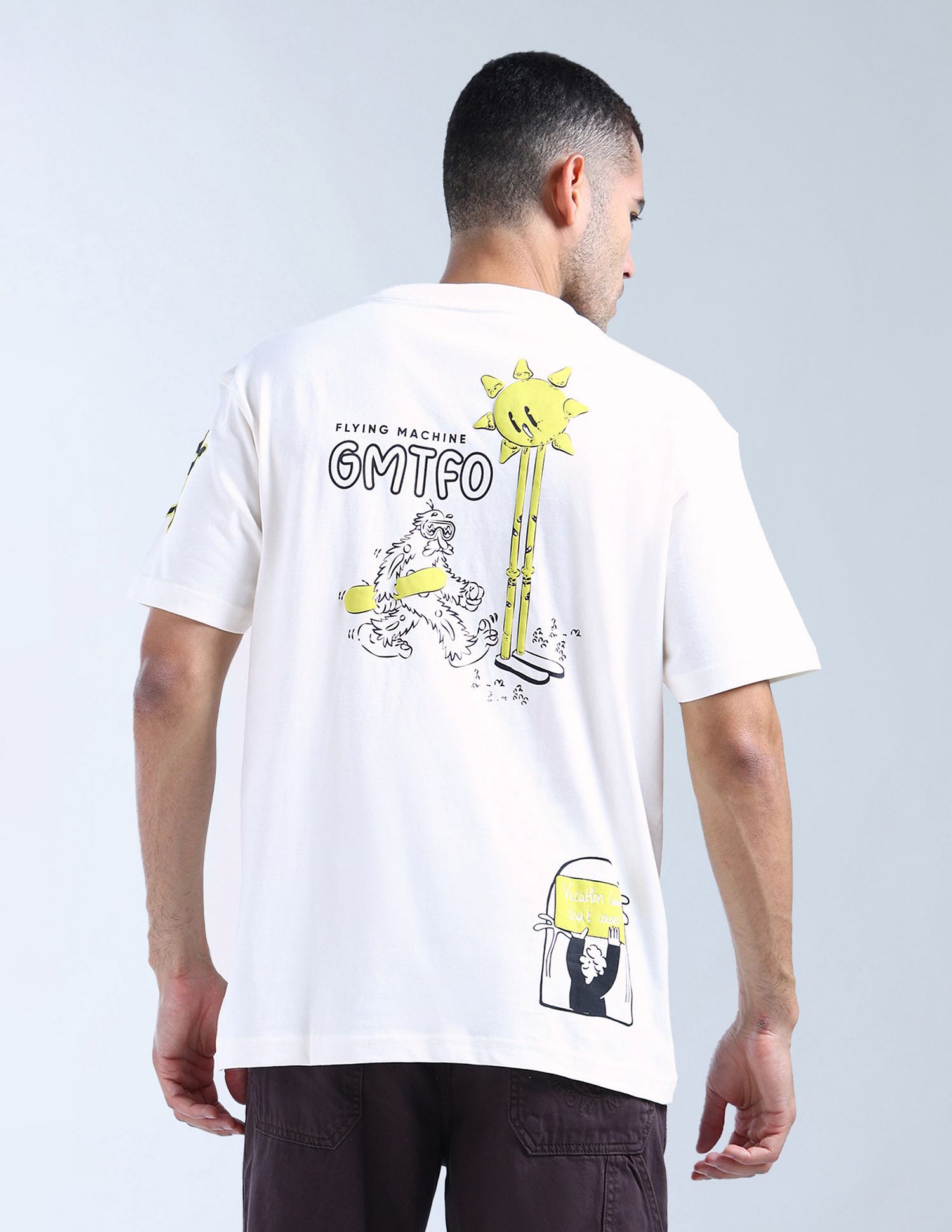 Flying Machine Pure Cotton Relaxed Fit T-Shirt