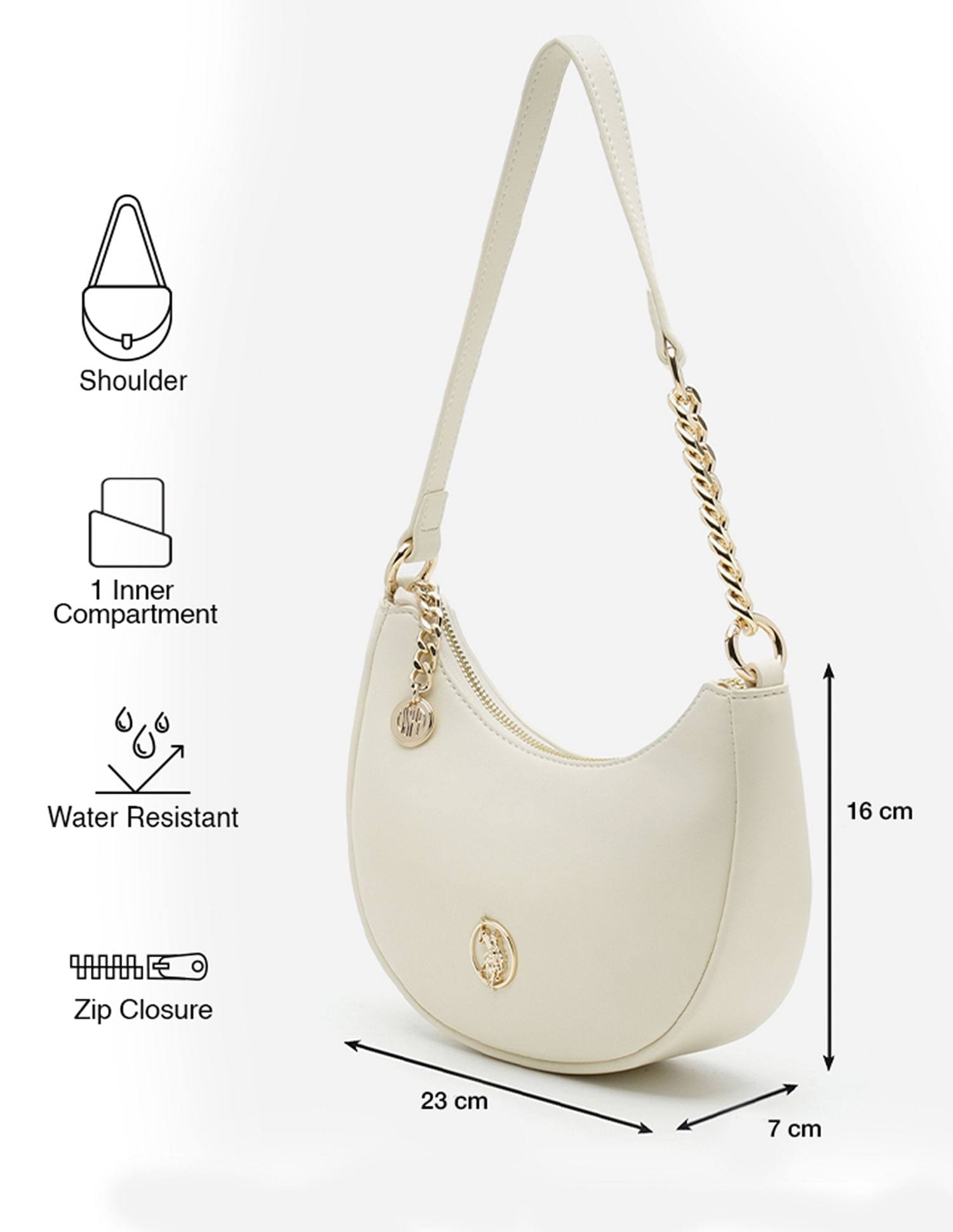 U.S. Polo Assn. Miranda Textured Shoulder Bag