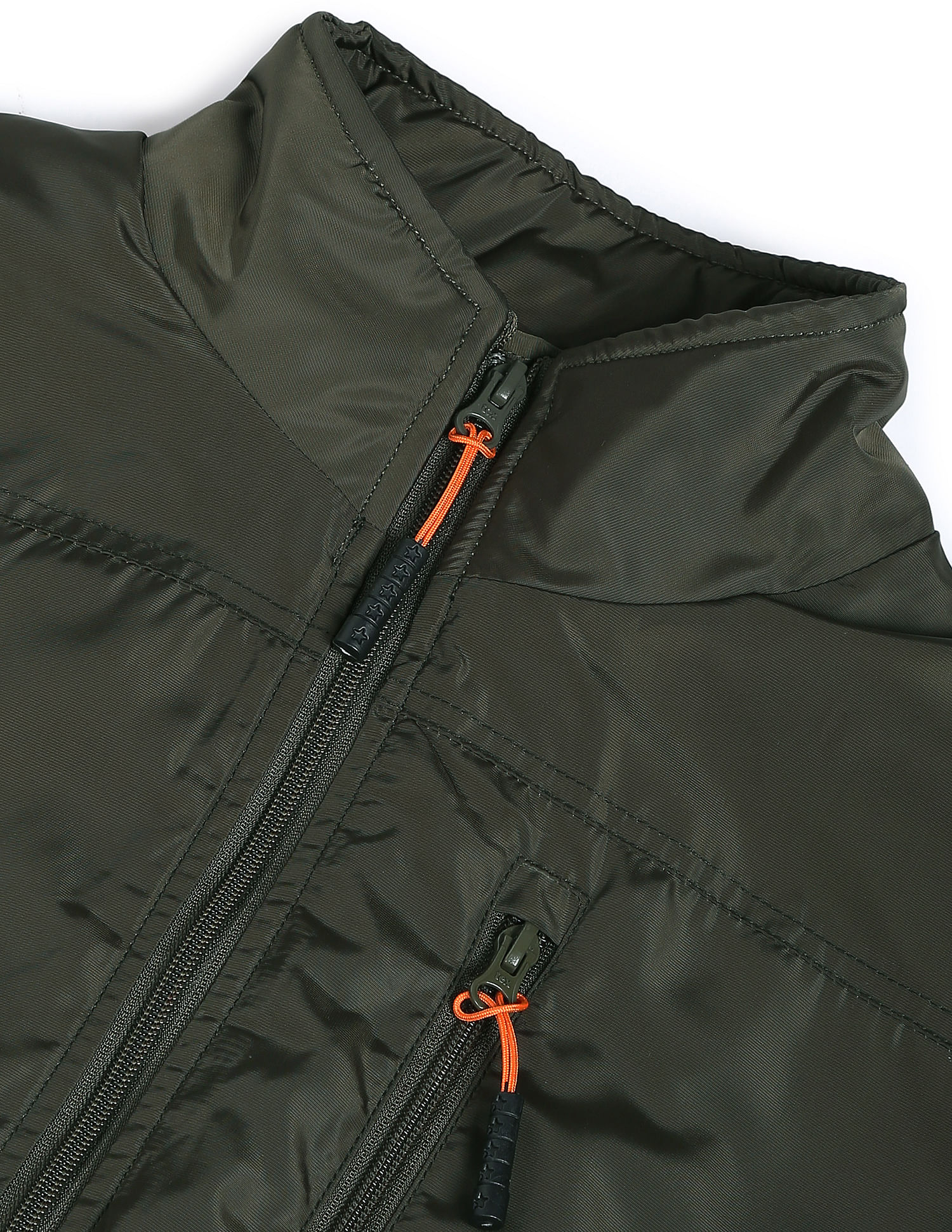 Flying Machine High Neck Panel Solid Jacket