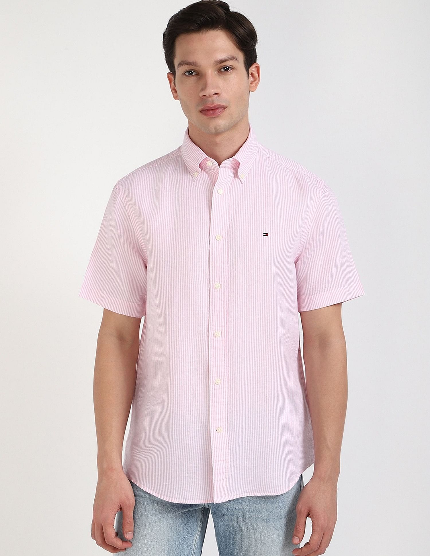 Tommy Hilfiger Striped Regular-Fit Cotton Shirt