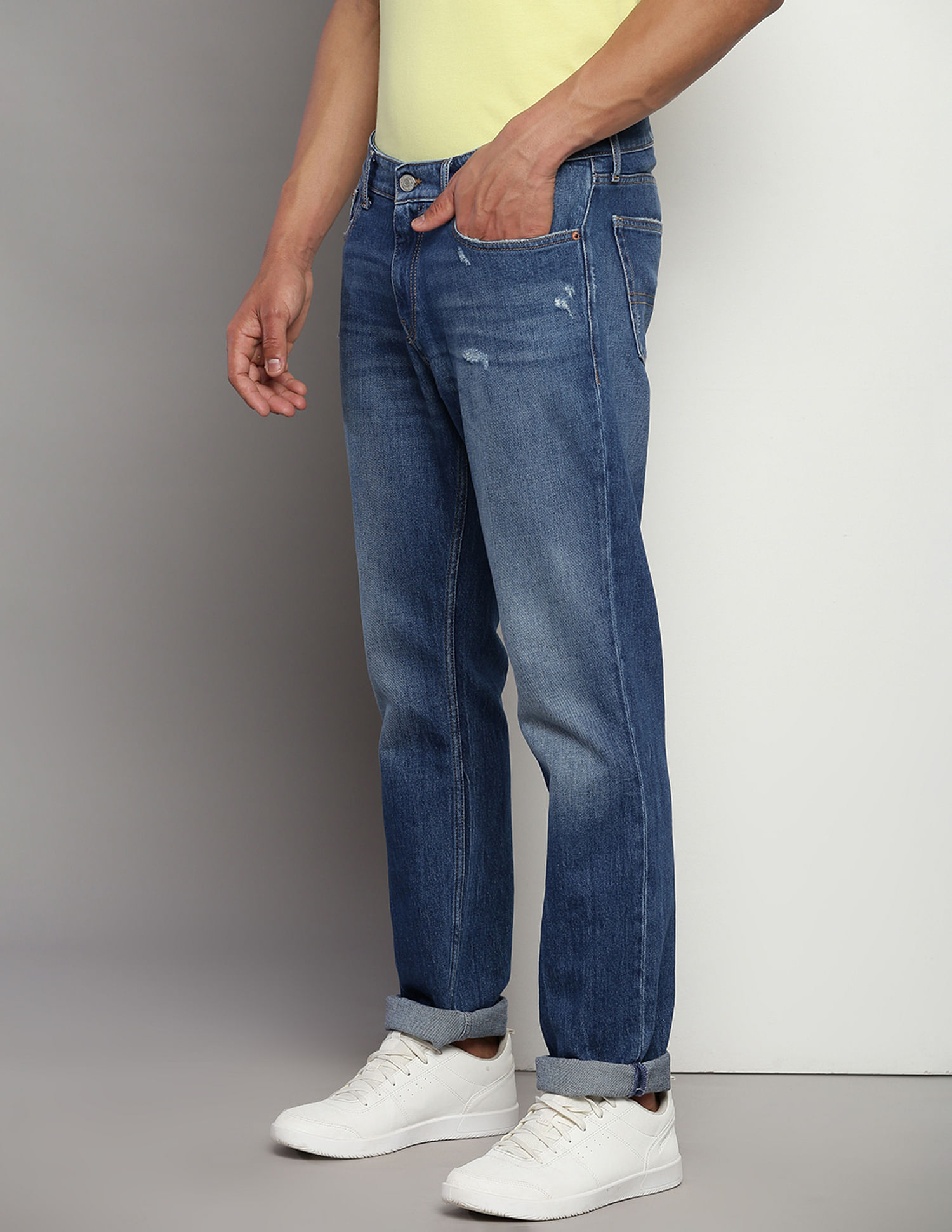 Tommy Hilfiger Rayan Straight Fit Stone Wash Jeans