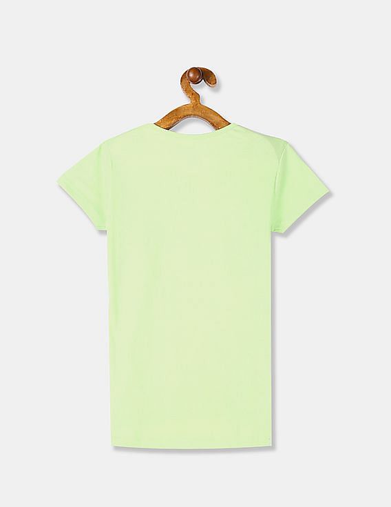 Girls lime green clearance shirt