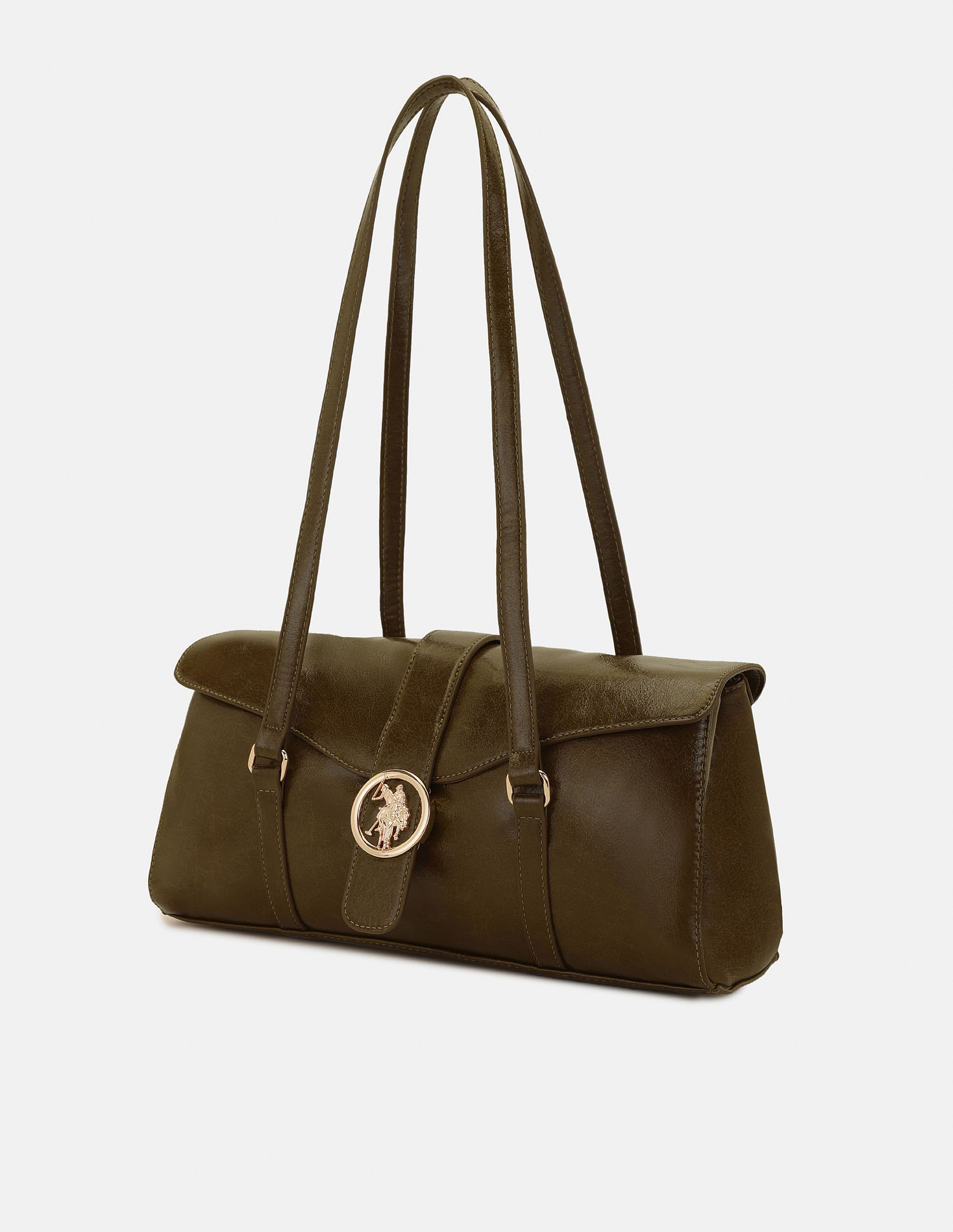 U.S. Polo Assn. Women Ash Textured Shoulder Bag