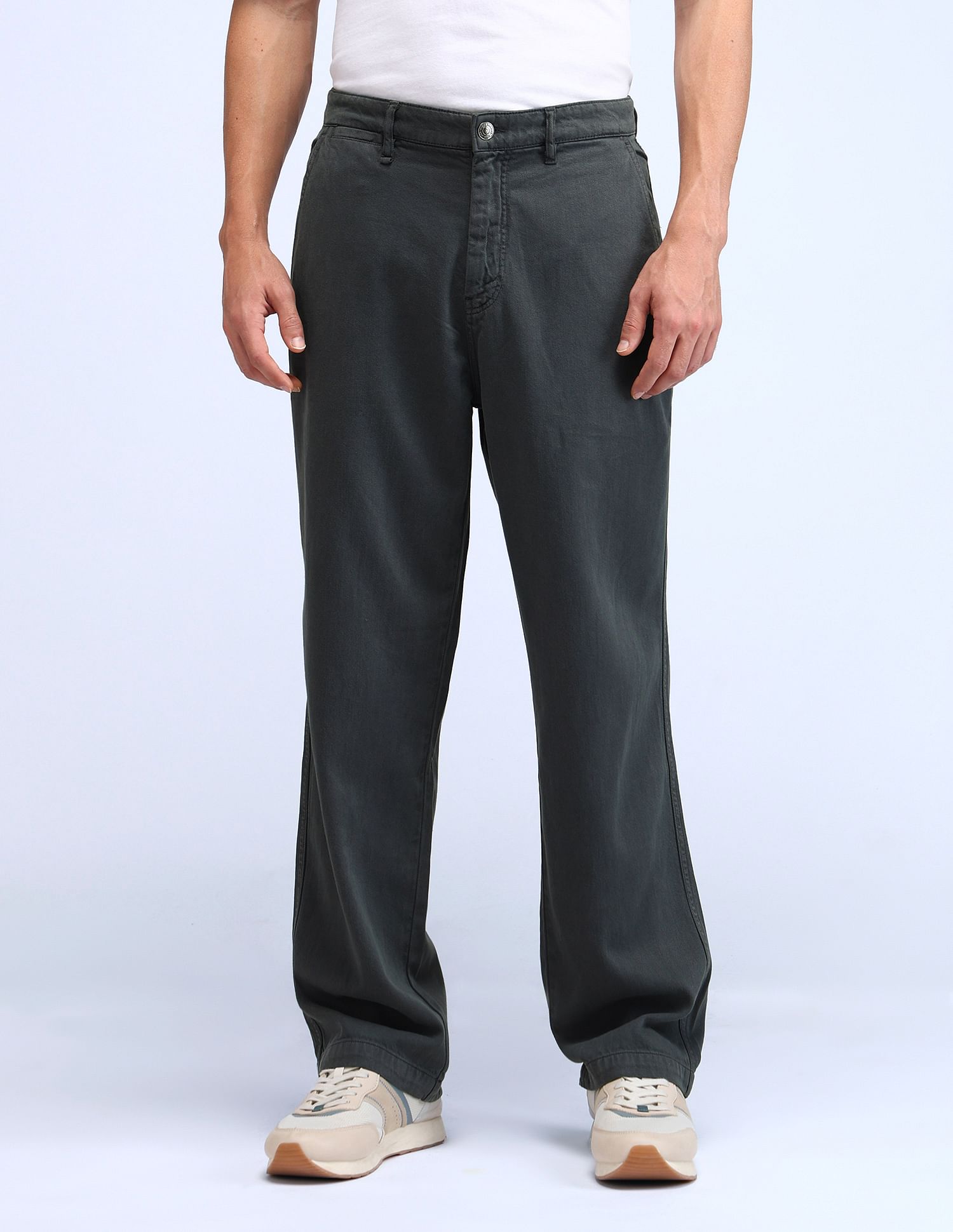 Flying Machine Cobain 90'S Loose Fit Trousers