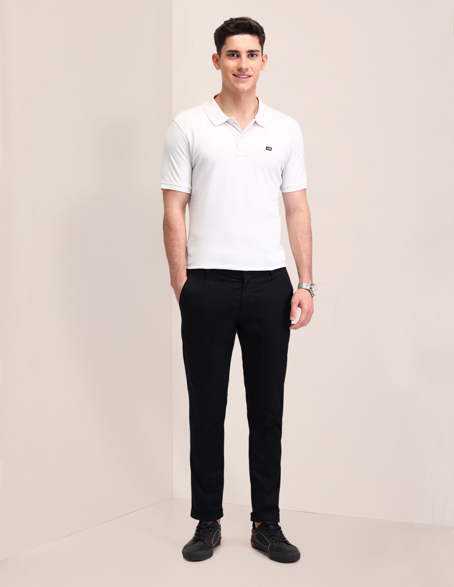 U.S. Polo Assn. Mid Rise Henry Tapered Fit Trousers