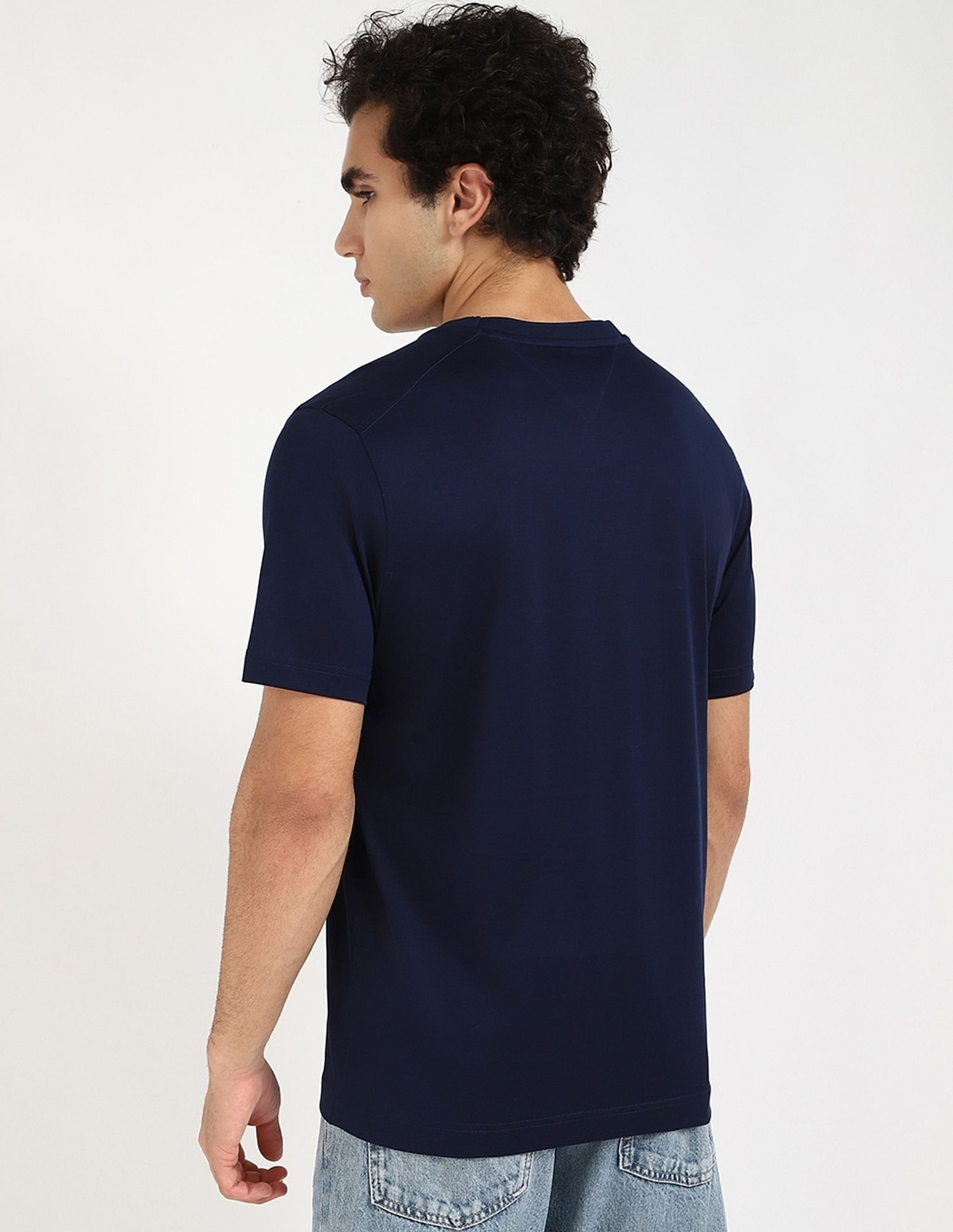 Tommy Hilfiger Solid Regular-Fit Cotton T-Shirt