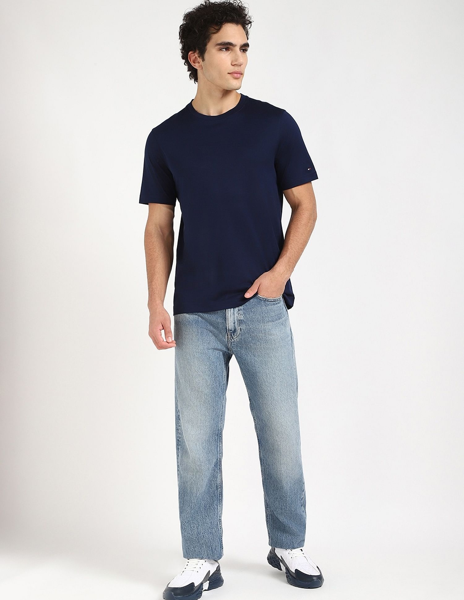 Tommy Hilfiger Solid Regular-Fit Cotton T-Shirt