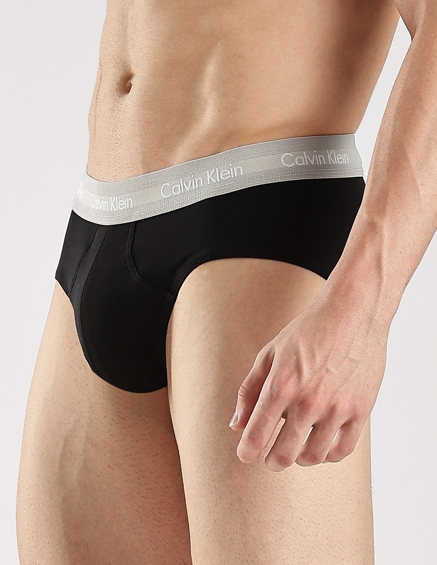 Calvin Klein Underwear Solid Low Rise Multi Briefs - Pack Of - 3