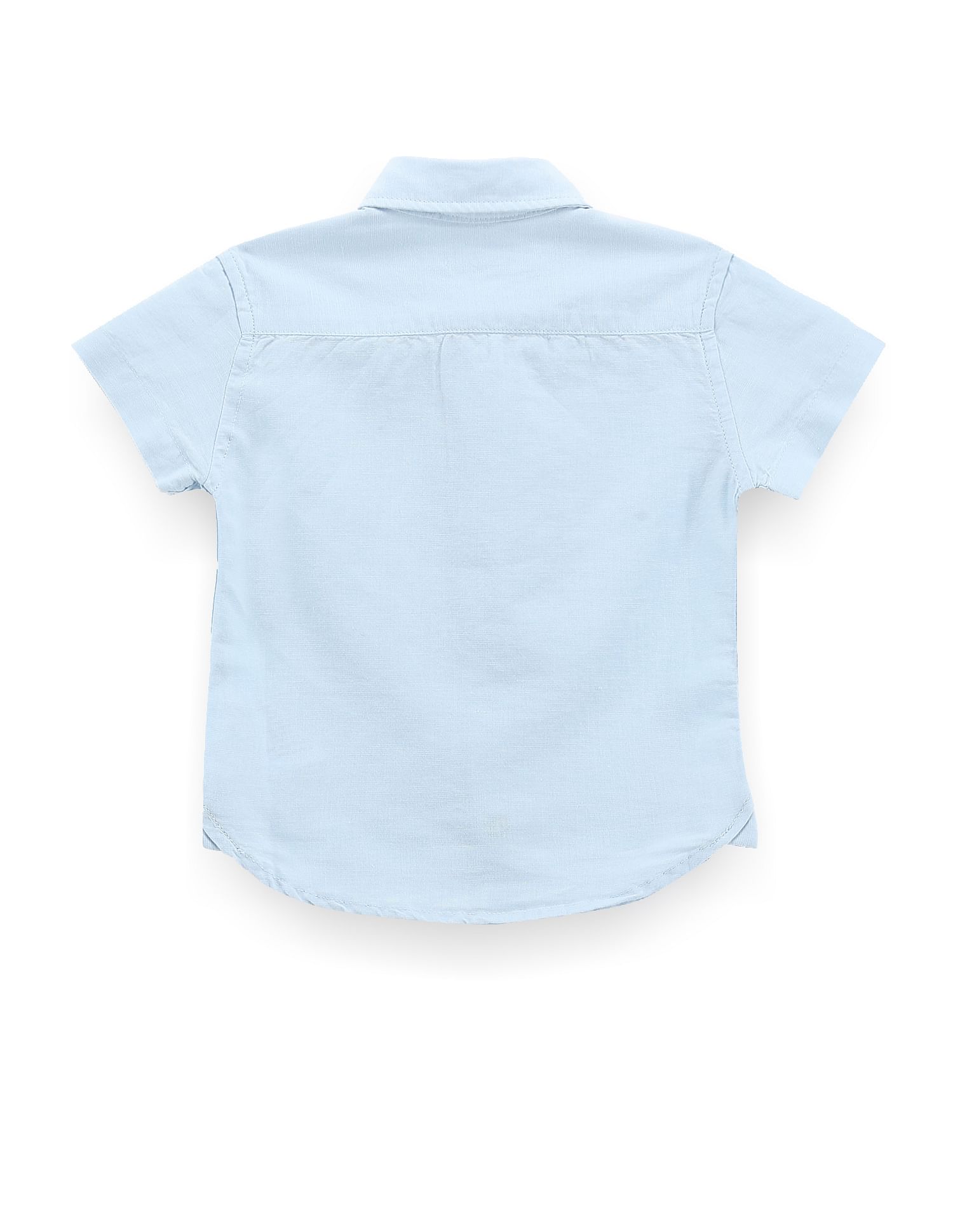 U.S. Polo Assn. Kids Boys Spread Collar Solid Shirt