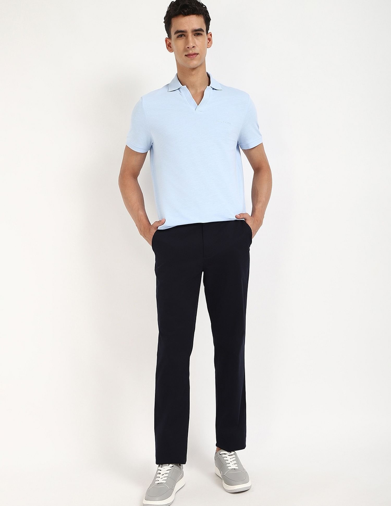 Tommy Hilfiger Solid Regular-Fit Cotton Polo Shirt