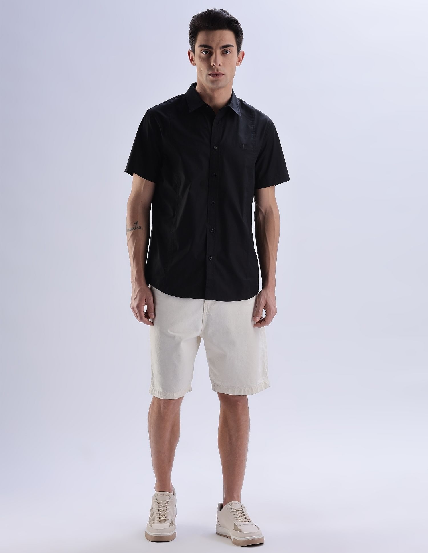 Calvin Klein Jeans Logo Regular Fit Poplin Woven Shirt
