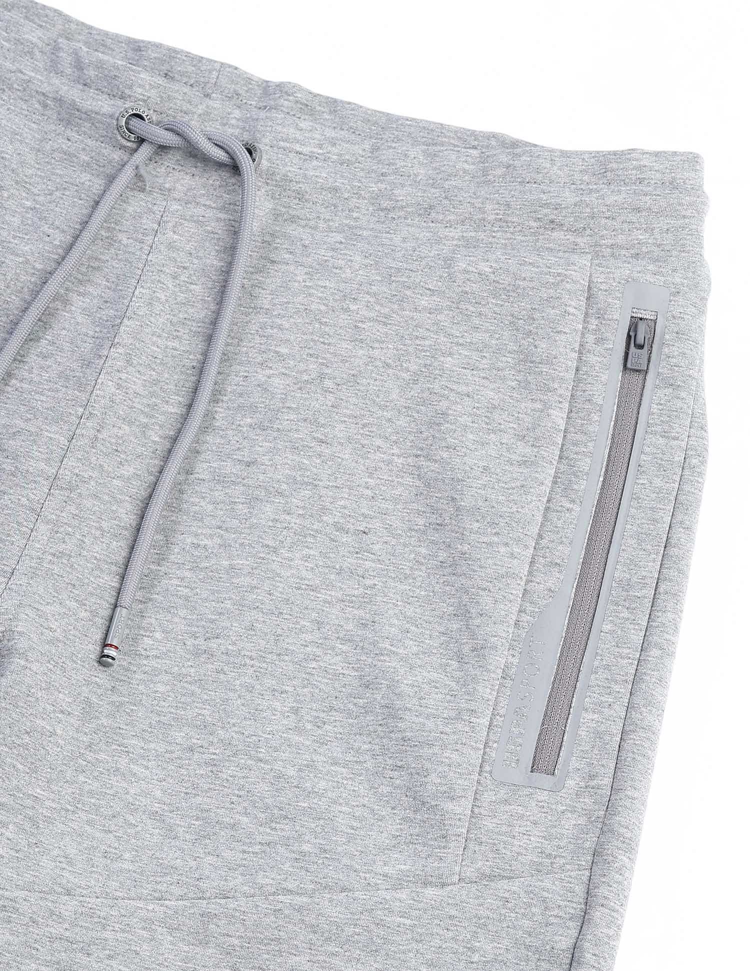 USPA Active Heathered Slim Fit Active Shorts