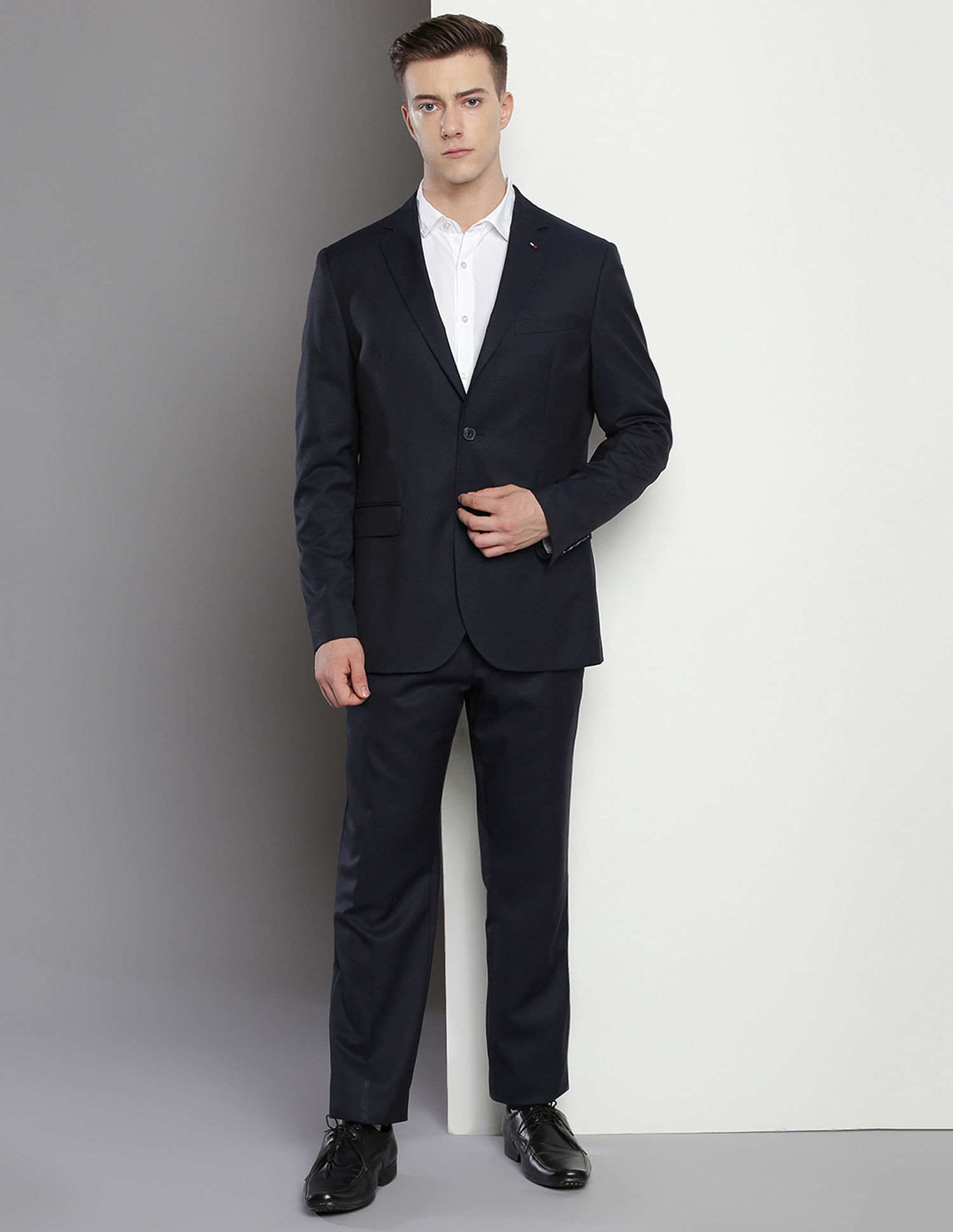 Tommy Hilfiger Patterned Dobby Blazer
