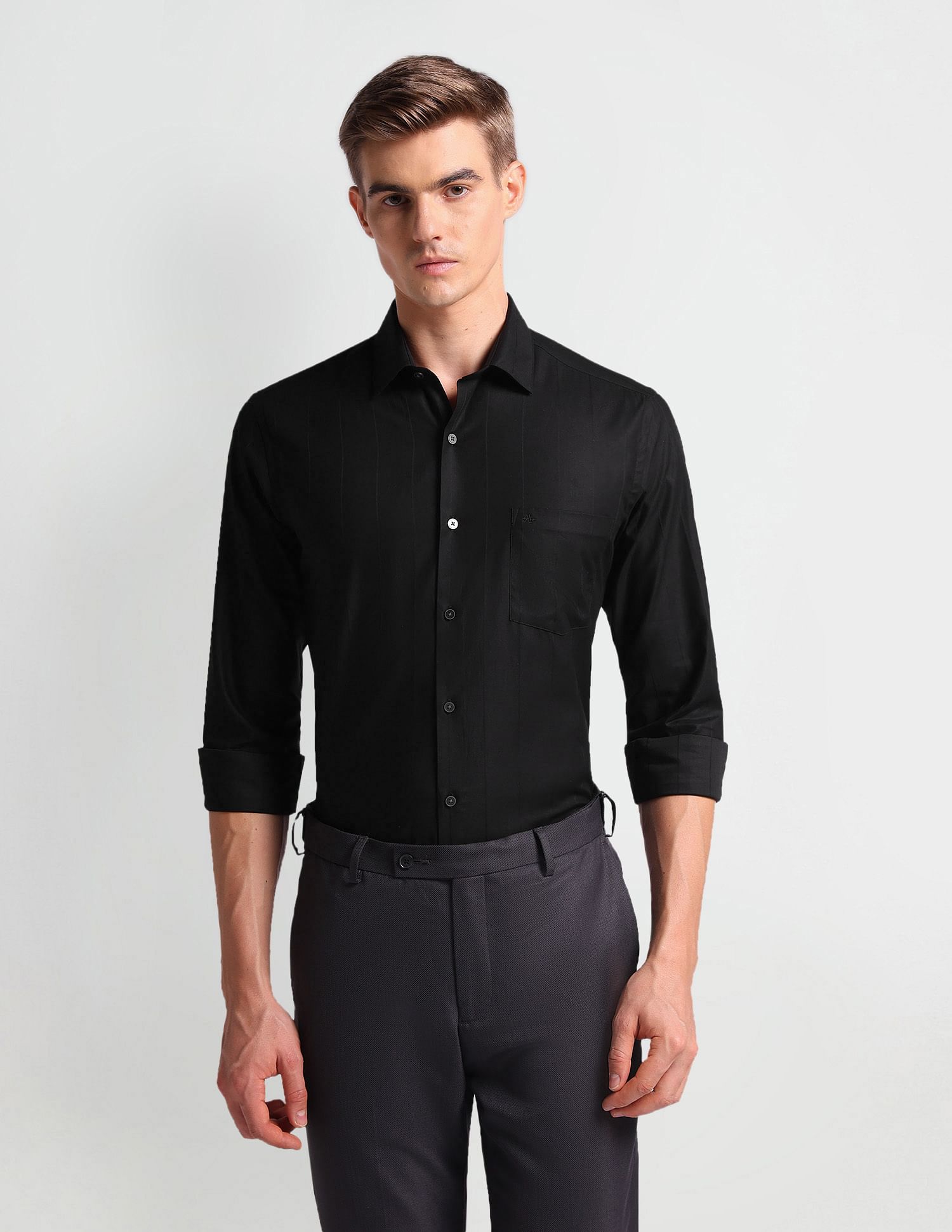 Arrow Vertical Stripe Corduroy Shirt