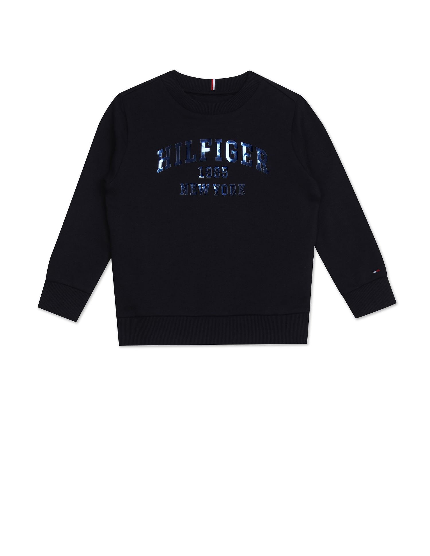 Tommy hilfiger 2024 metallic logo sweatshirt