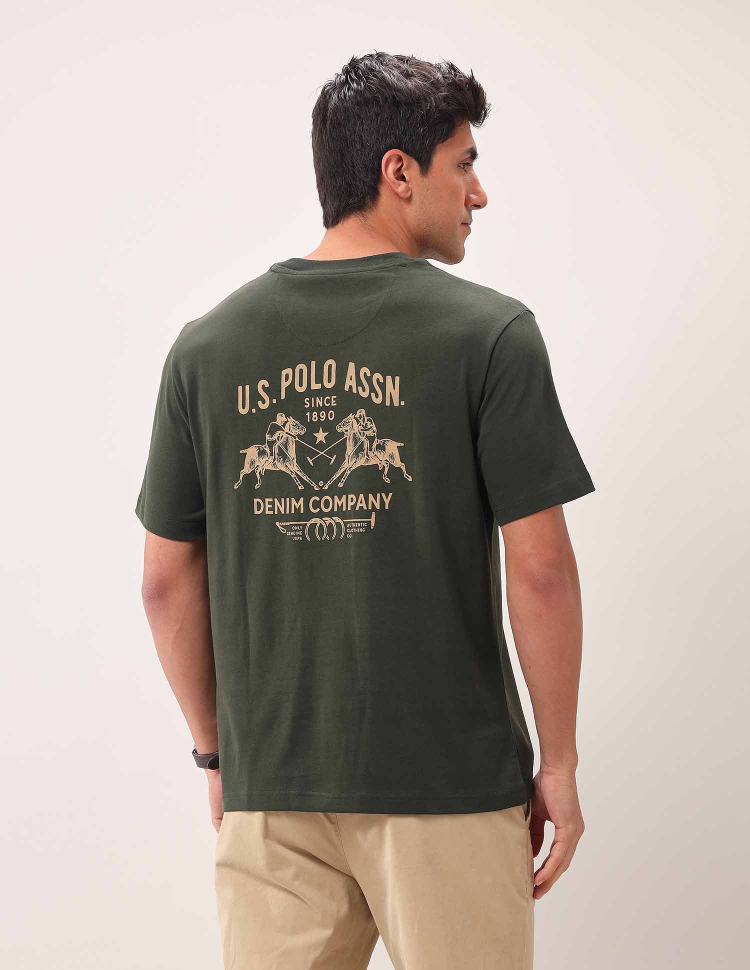 U.S. Polo Assn. Denim Co. Brand Printed Oversized Fit T-Shirt