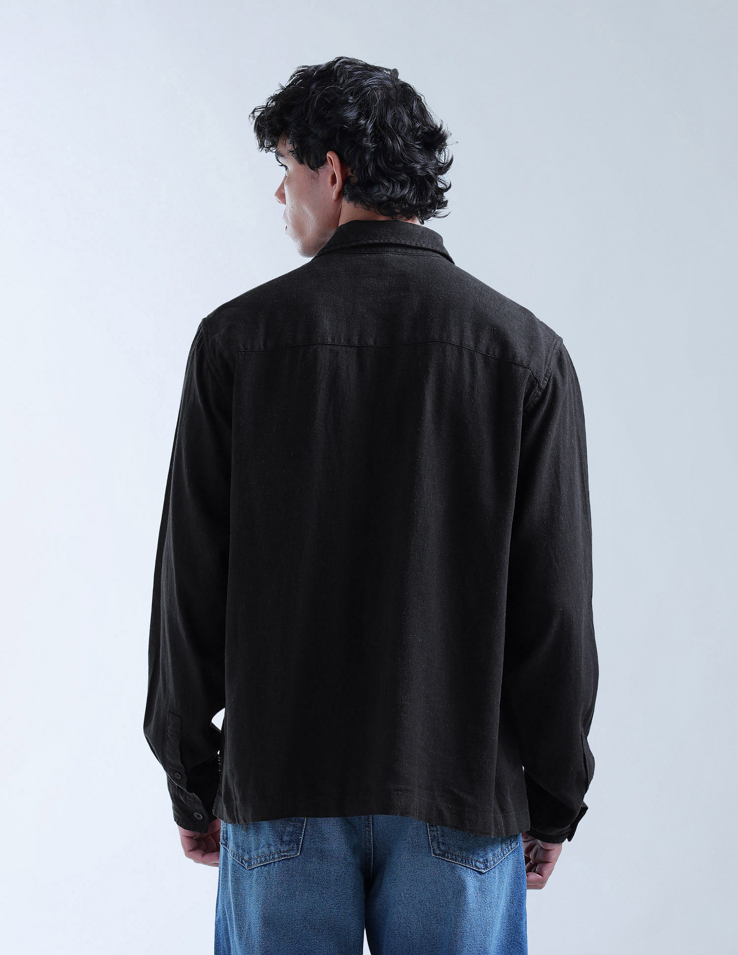 Flying Machine Solid Regular Fit Shirt