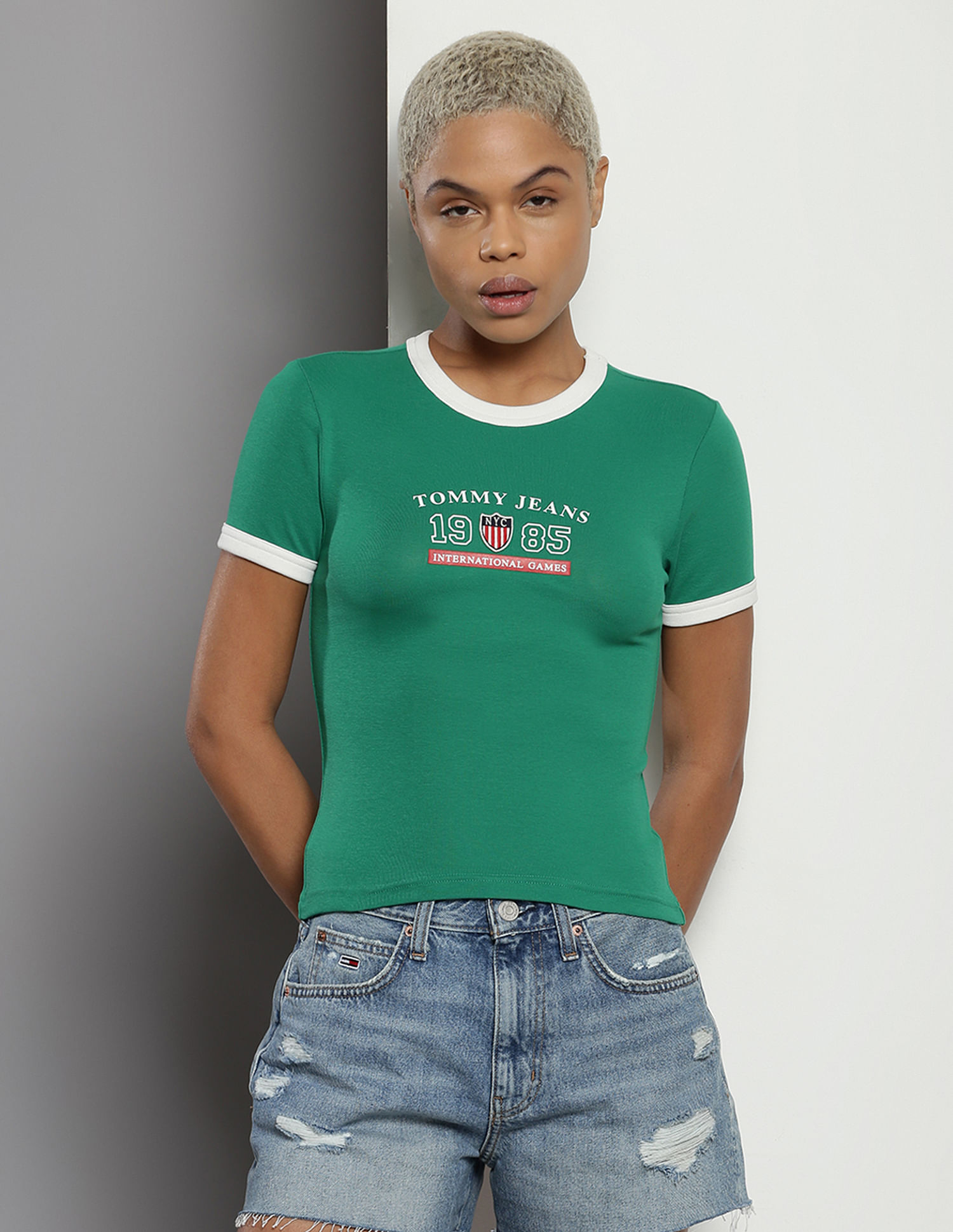 Tommy Hilfiger Archive Games Ringer Print T-Shirt
