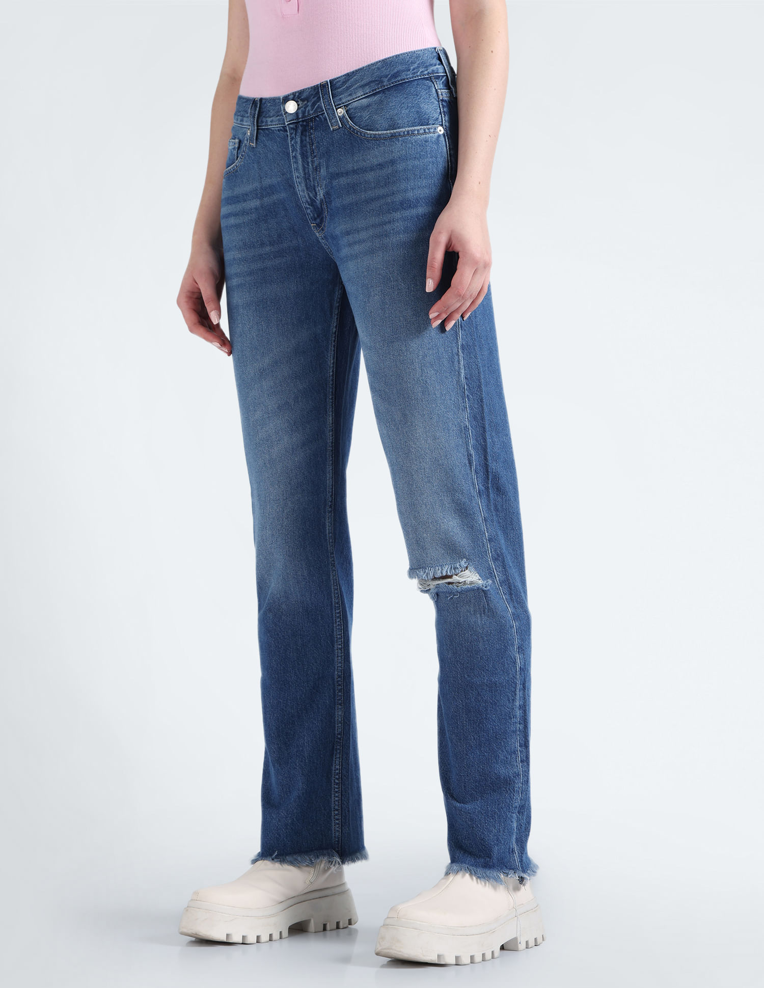Calvin Klein Low Rise Recycled Cotton Jeans