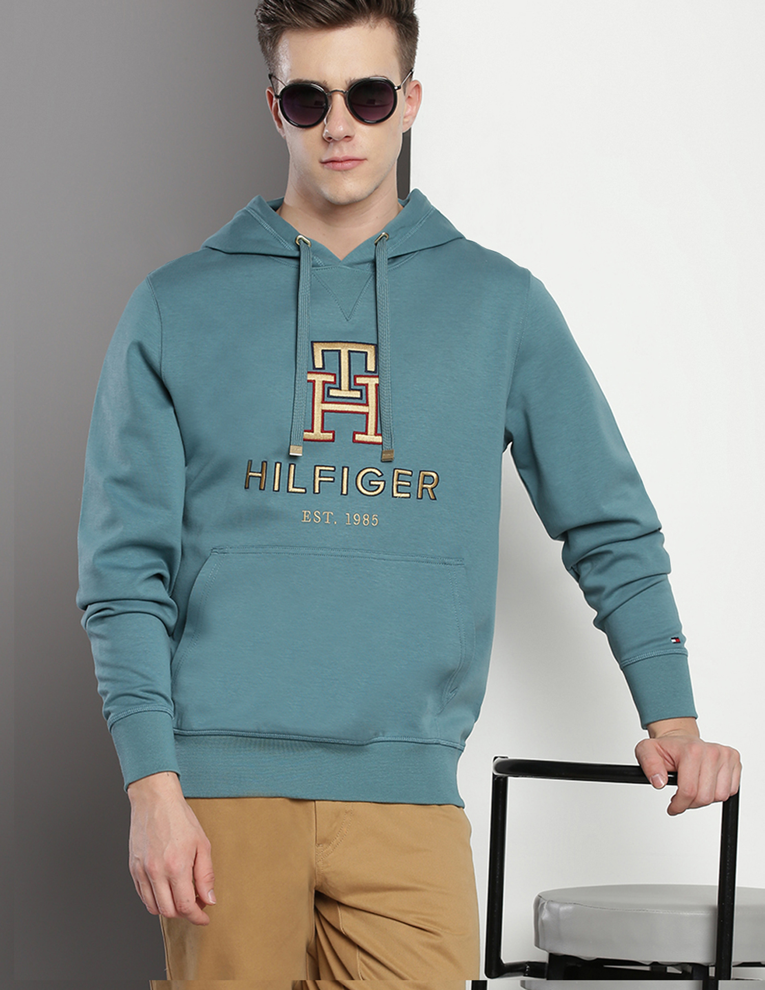 Buy Tommy Hilfiger Embroidered Icon Hooded Sweatshirt NNNOW