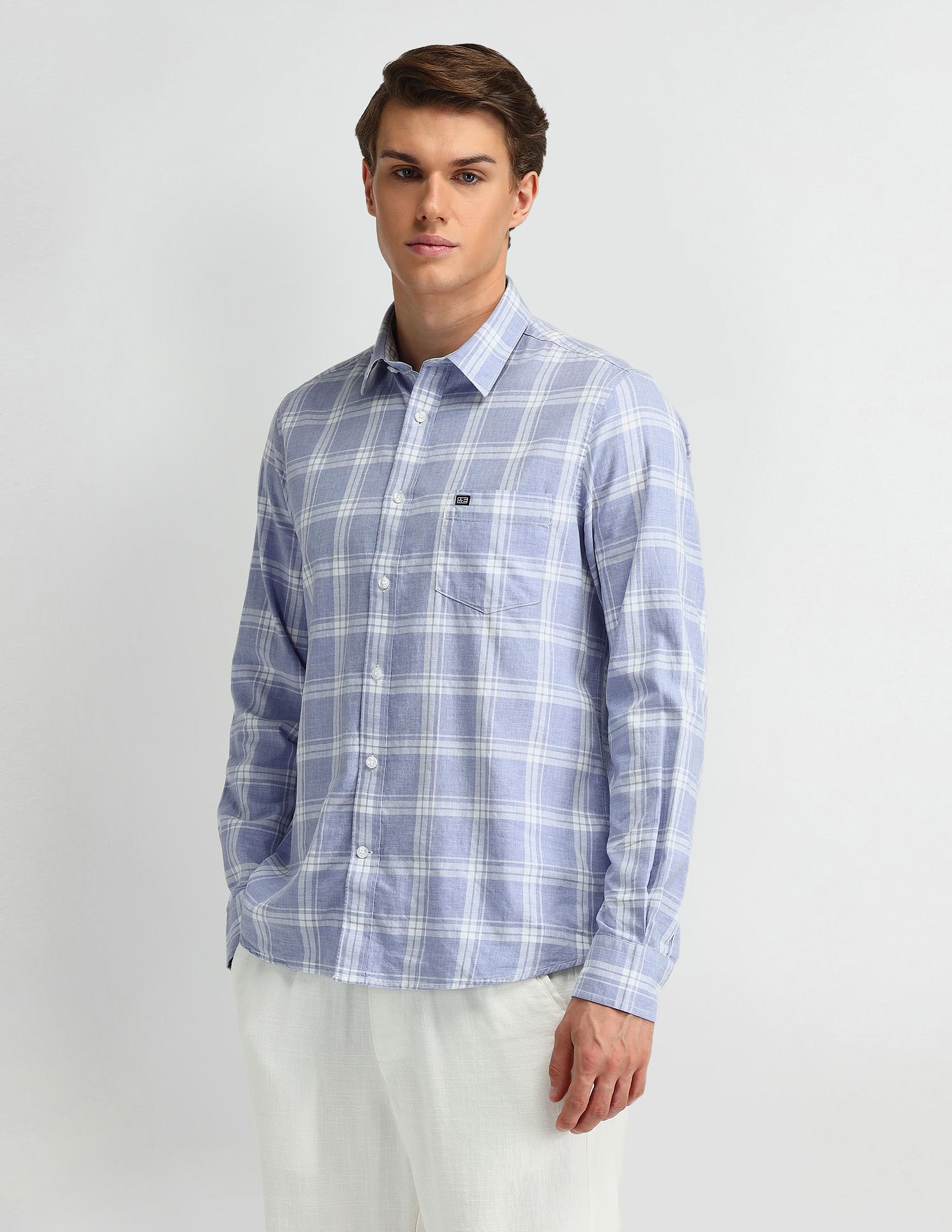 Arrow Sport Liberty Classic Fit Midscale Checked Shirt