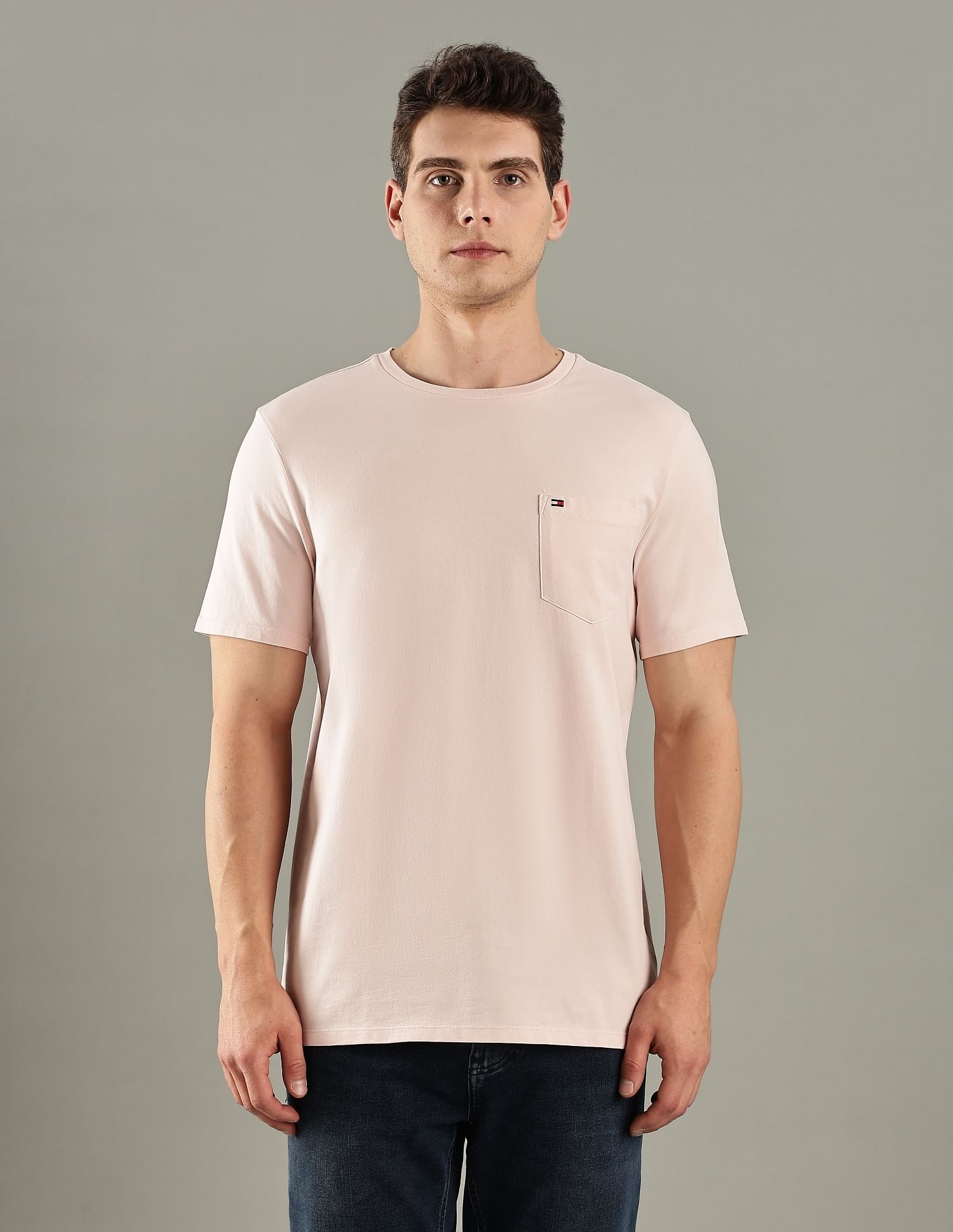 Tommy Hilfiger Solid Regular-Fit Cotton T-Shirt