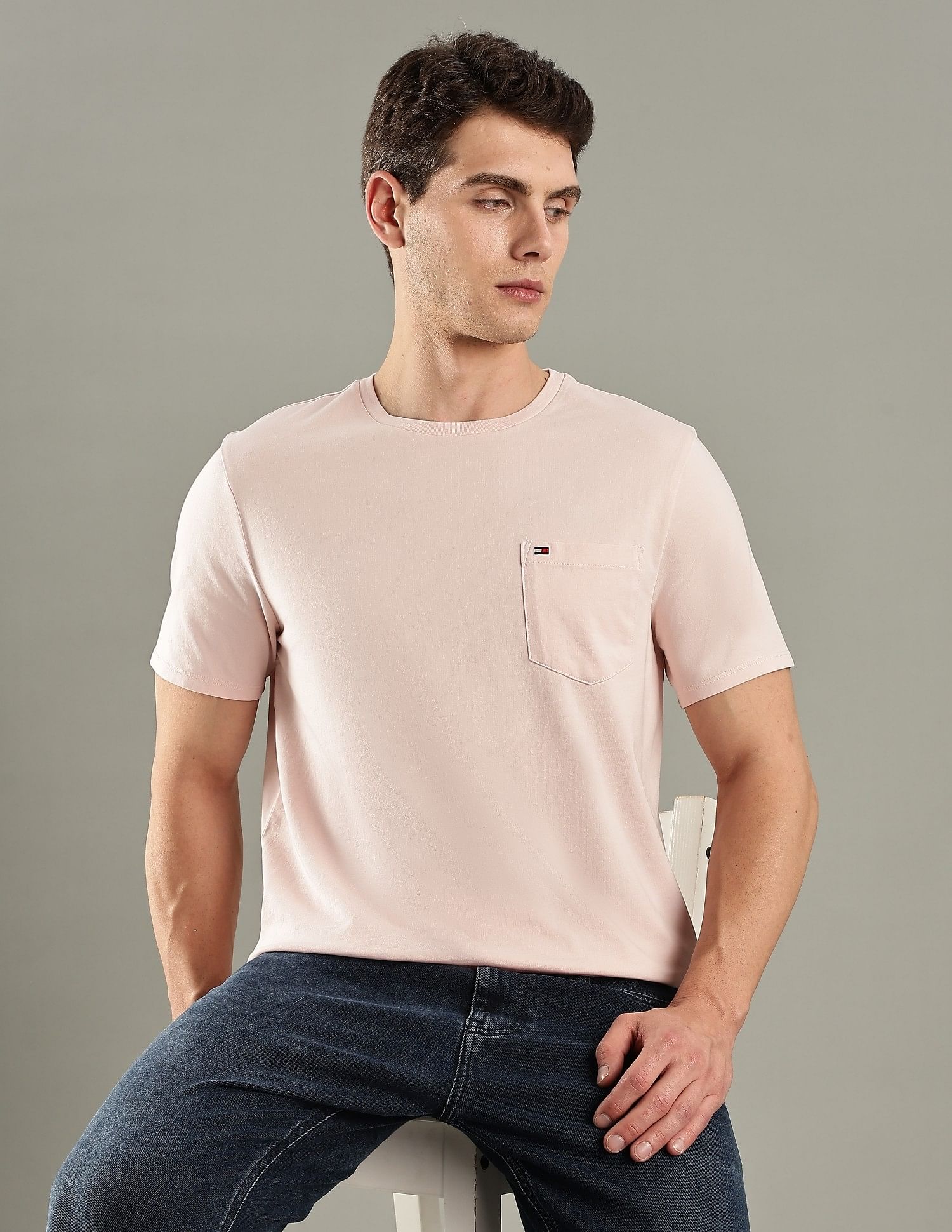 Tommy Hilfiger Solid Regular-Fit Cotton T-Shirt