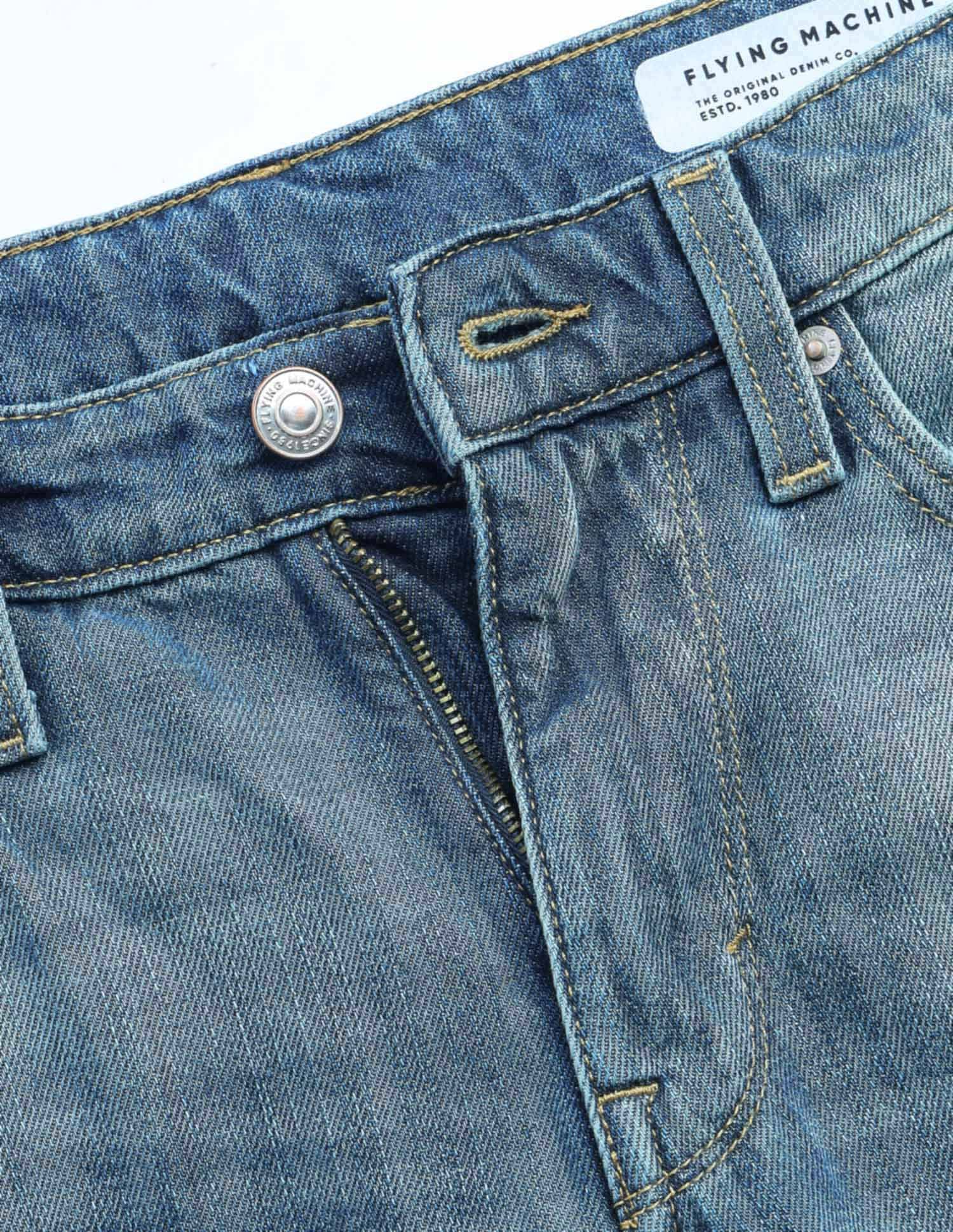 Flying Machine Freddie Slim Straight Fit Authentic Signature Jeans
