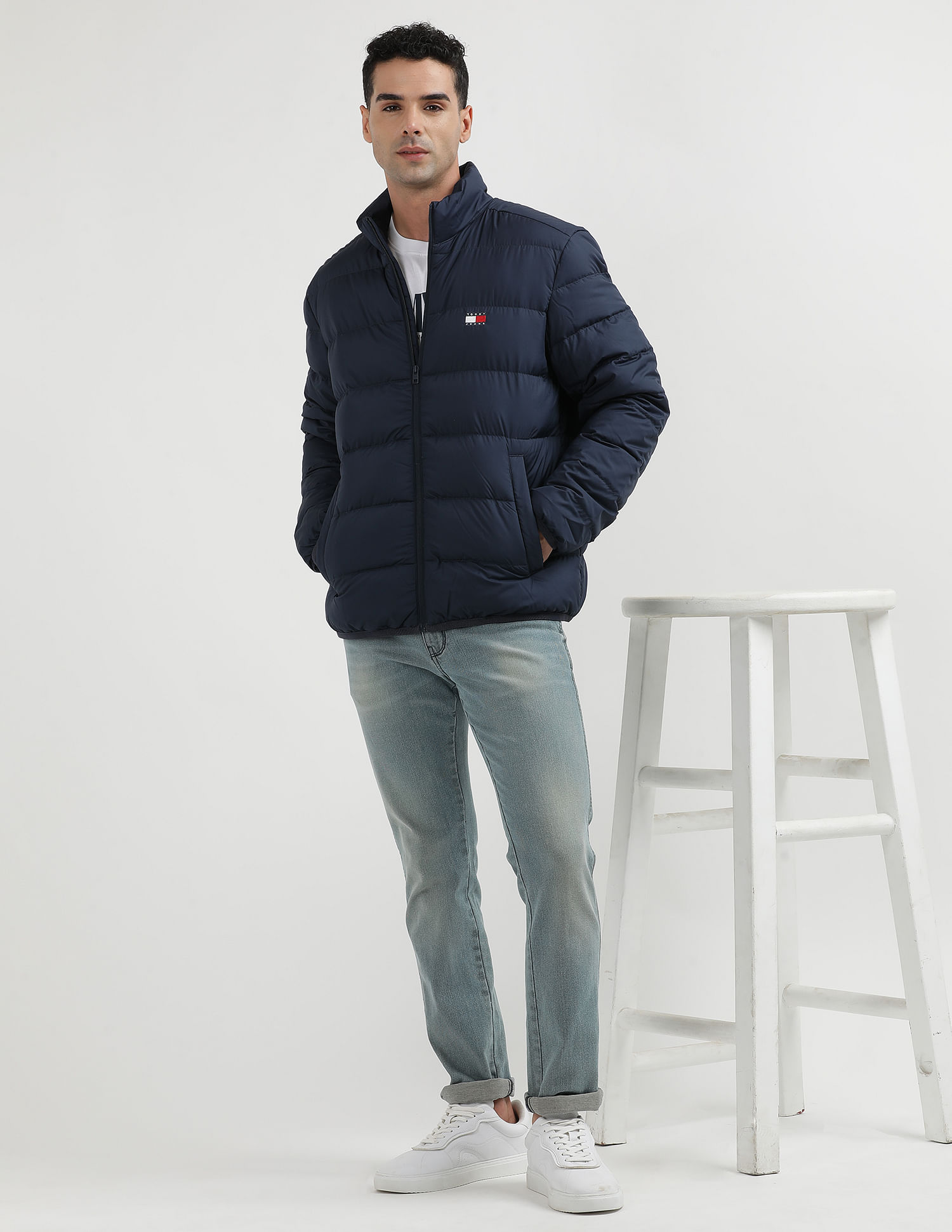 Tommy Hilfiger Kids Regular Fit Solid Padded Jacket