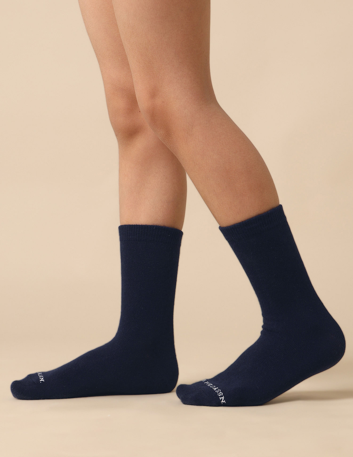 U.S. Polo Assn. Boys Mid-Calf Length KS001 Socks - Pack Of 3