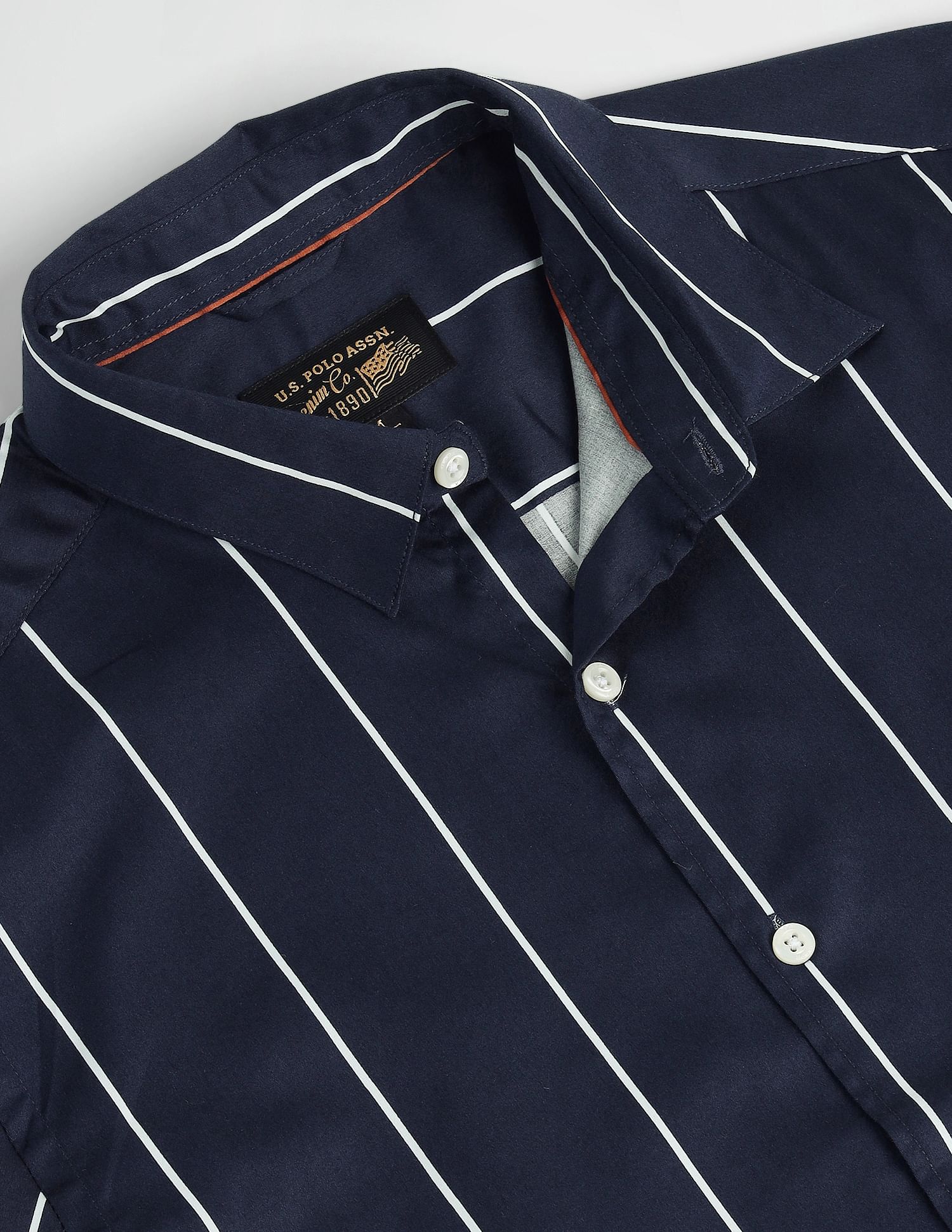 U.S. Polo Assn. Denim Co. Vertical Stripe Slim Shirt